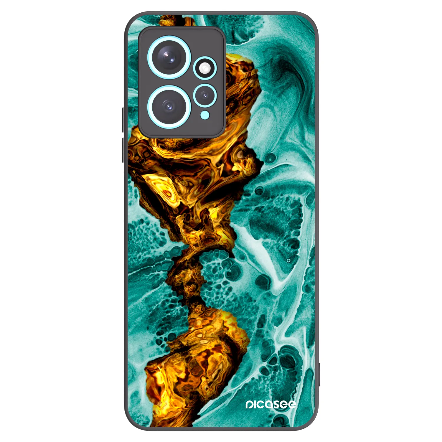 Picasee silikonski črni ovitek za Xiaomi Redmi Note 12 4G - Goldsky