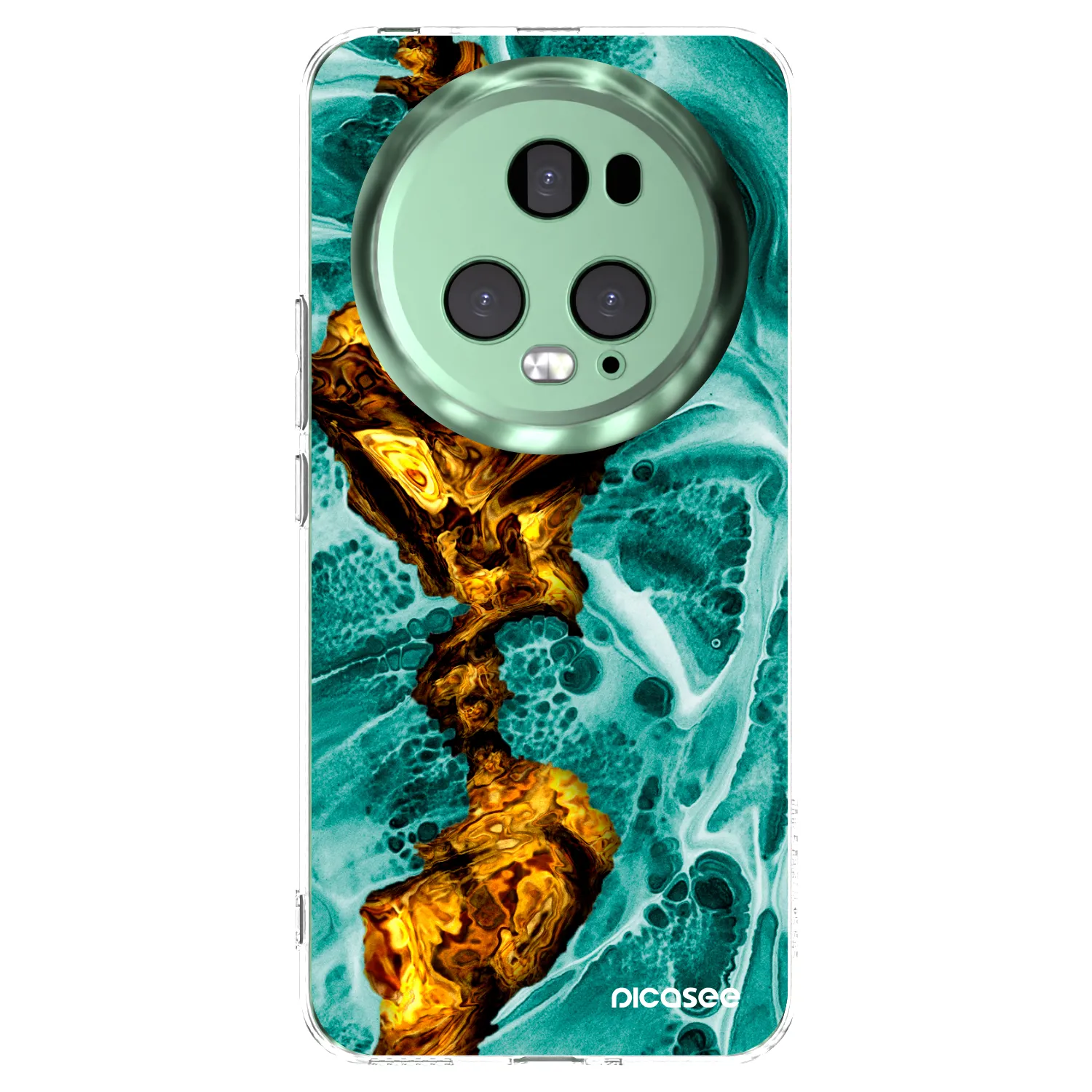 Picasee silikonski prozorni ovitek za Honor Magic5 Pro - Goldsky