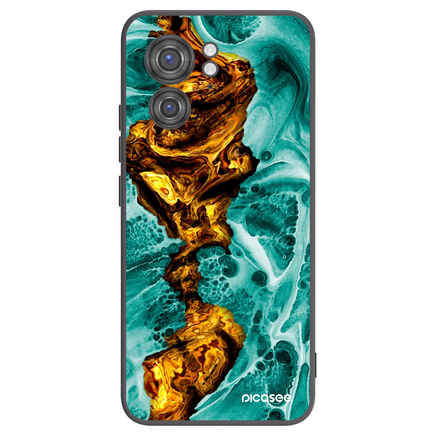 Picasee silikonski črni ovitek za Motorola Edge 40 - Goldsky
