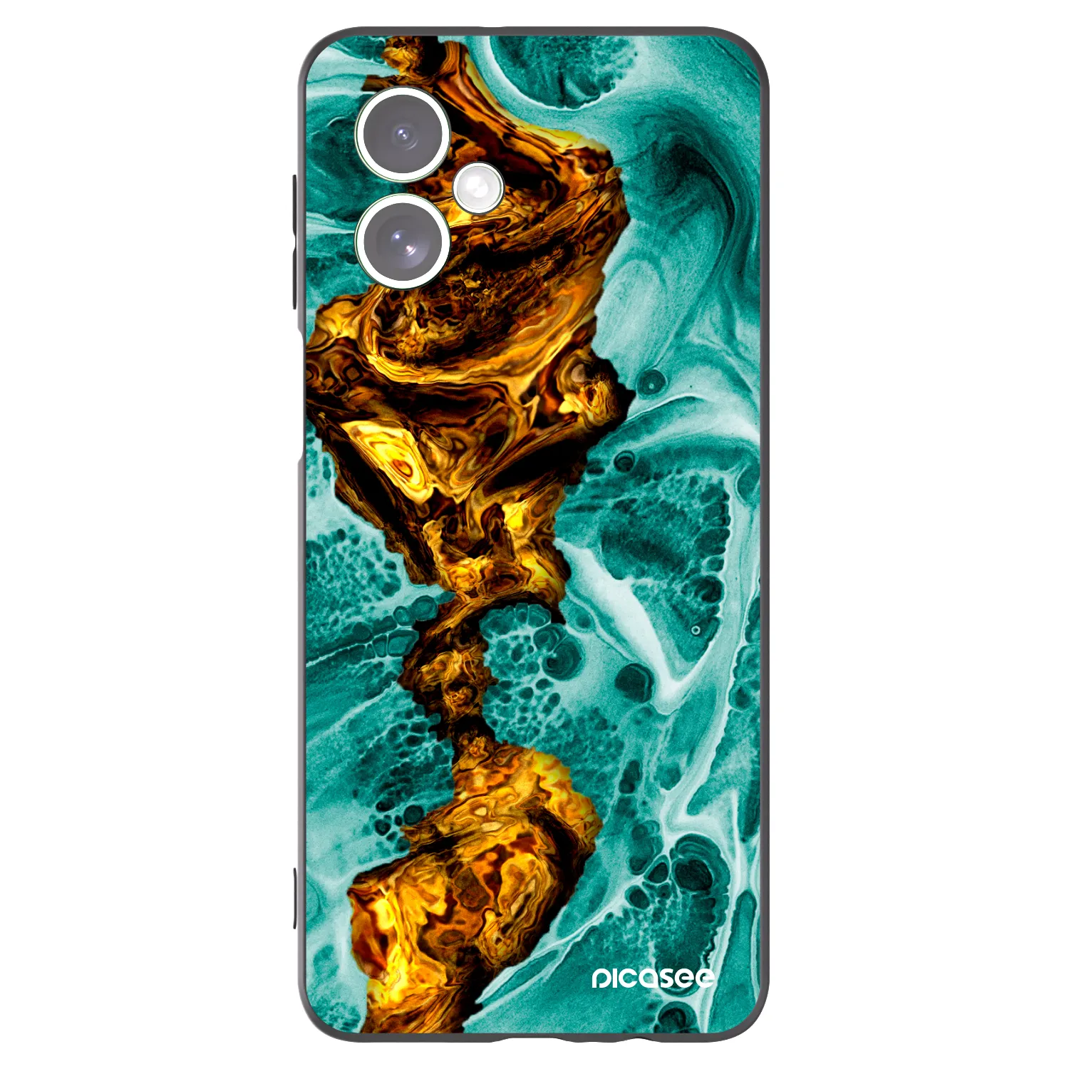 Picasee silikonski črni ovitek za Motorola Moto G54 5G - Goldsky