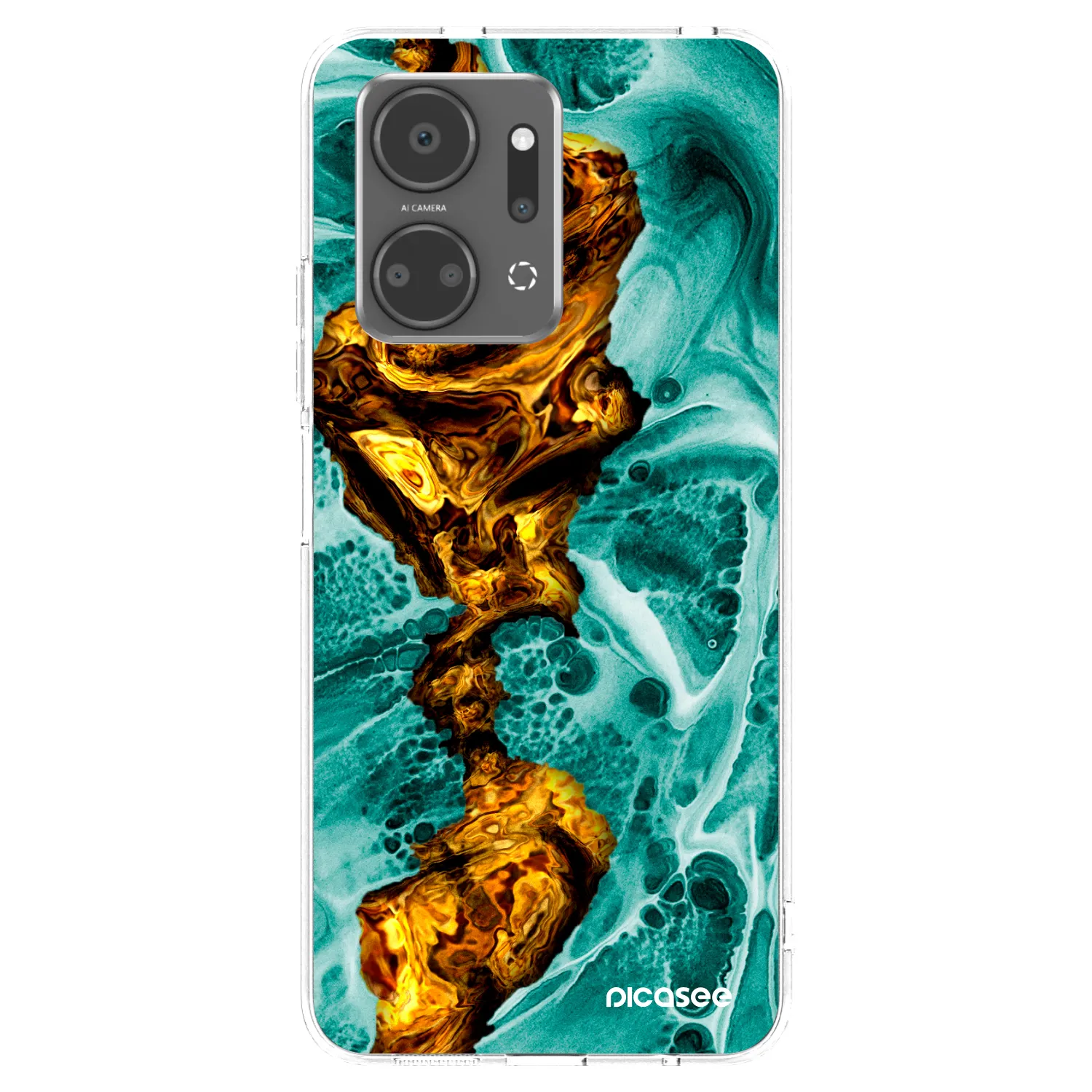 Picasee silikonski prozorni ovitek za Honor X7a - Goldsky