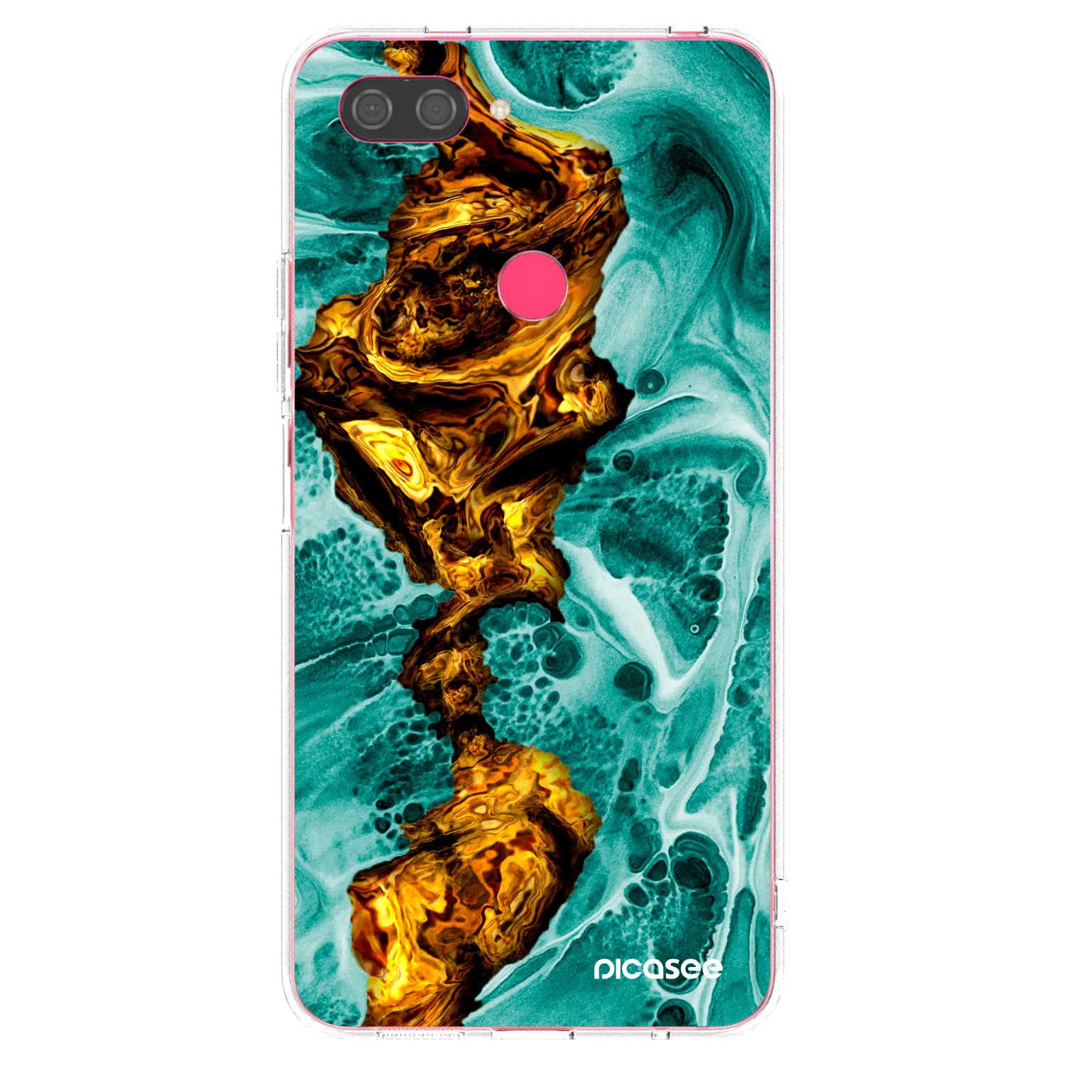 Picasee silikonski prozorni ovitek za Xiaomi Mi 8 Lite - Goldsky