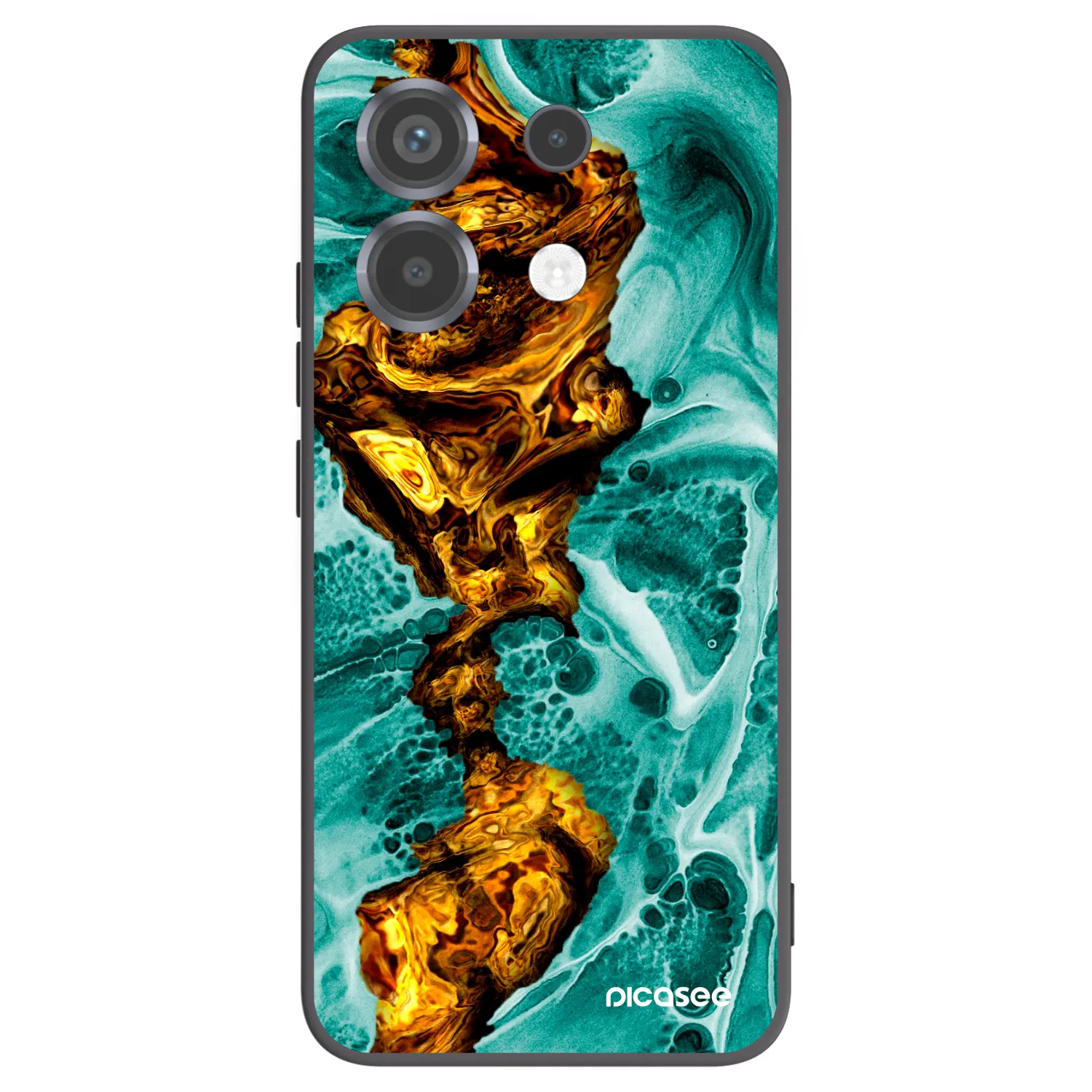 Picasee silikonski črni ovitek za Xiaomi Poco X6 - Goldsky