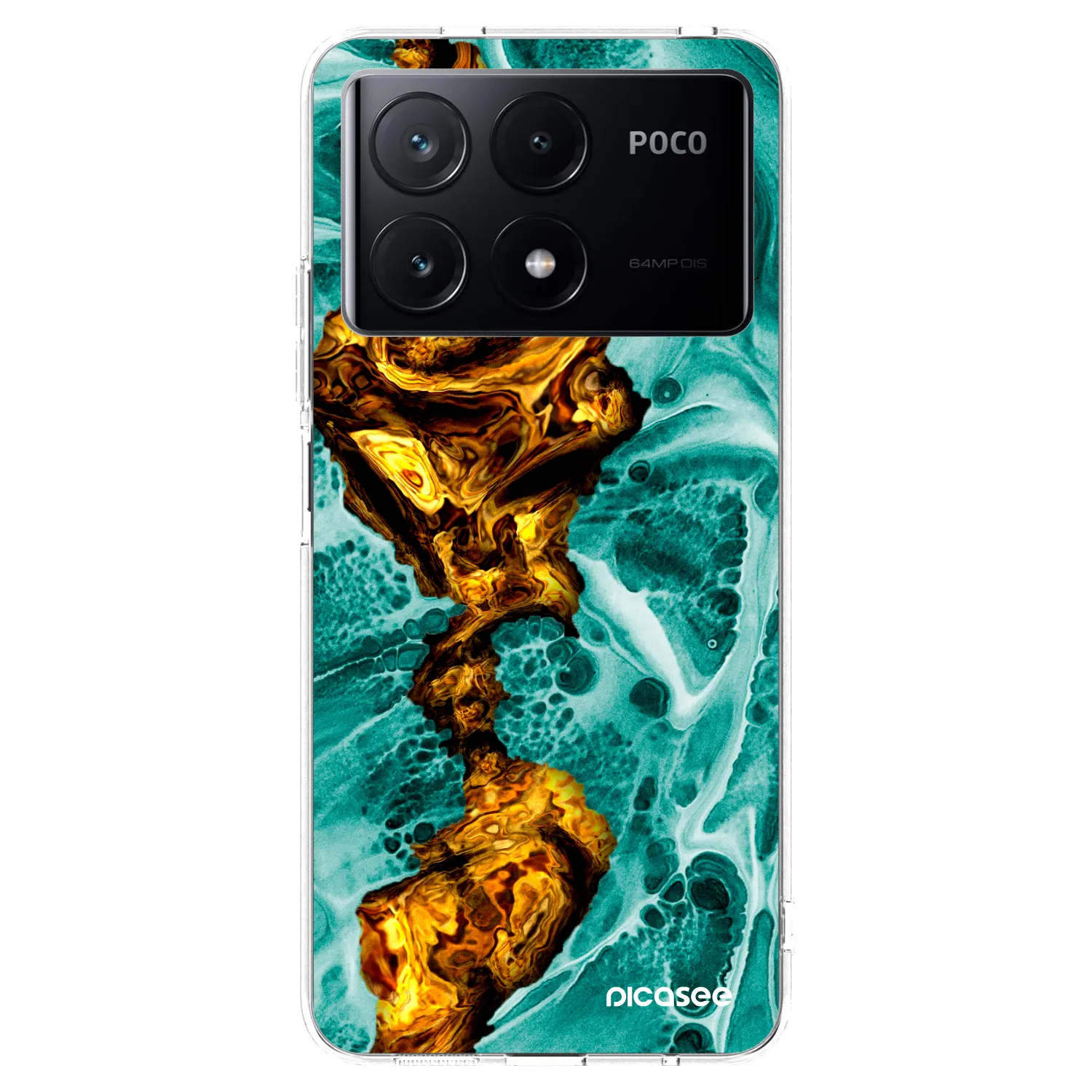 Picasee silikonski prozorni ovitek za Xiaomi Poco X6 Pro - Goldsky