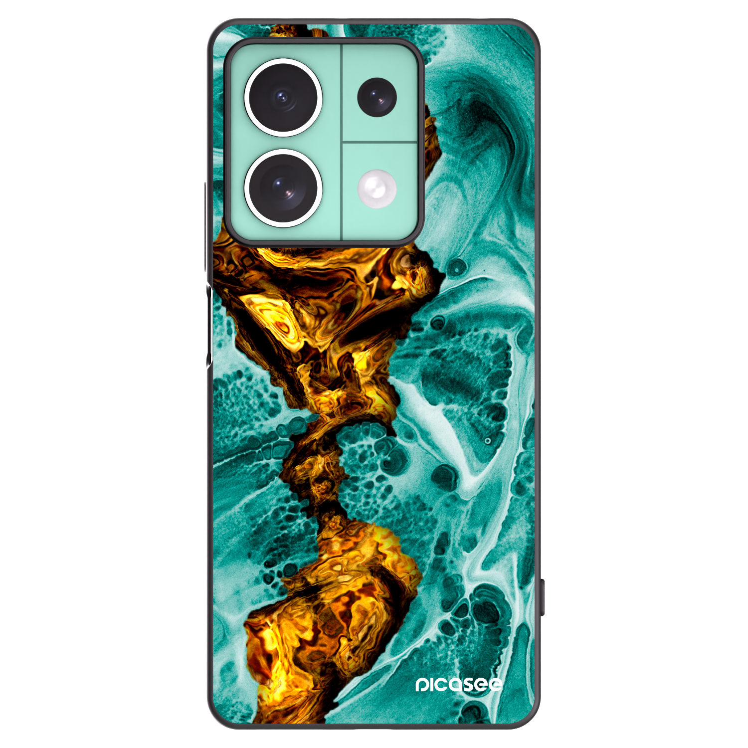 Picasee silikonski črni ovitek za Xiaomi Redmi Note 13 5G - Goldsky