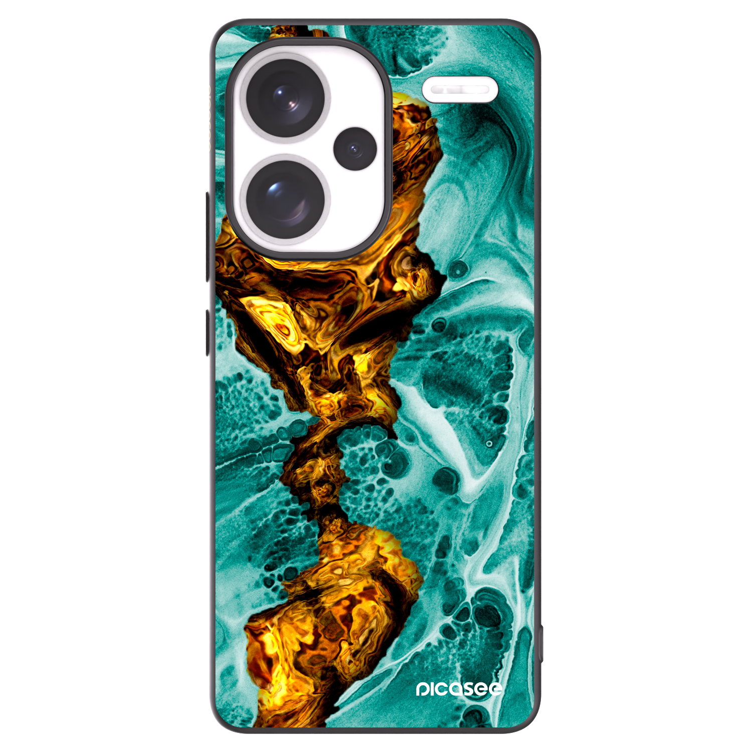 Picasee silikonski črni ovitek za Xiaomi Redmi Note 13 Pro+ 5G - Goldsky