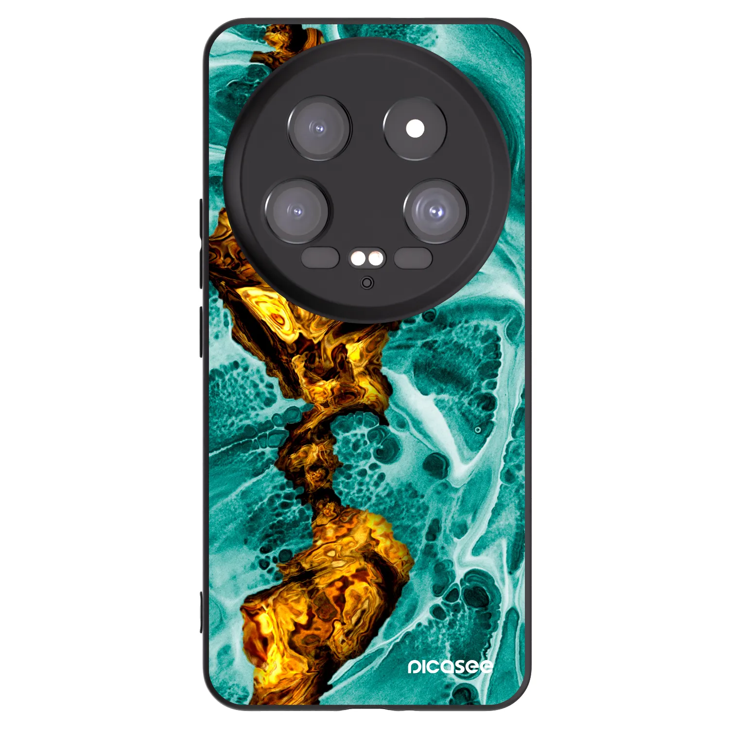 Picasee silikonski črni ovitek za Xiaomi 14 Ultra - Goldsky
