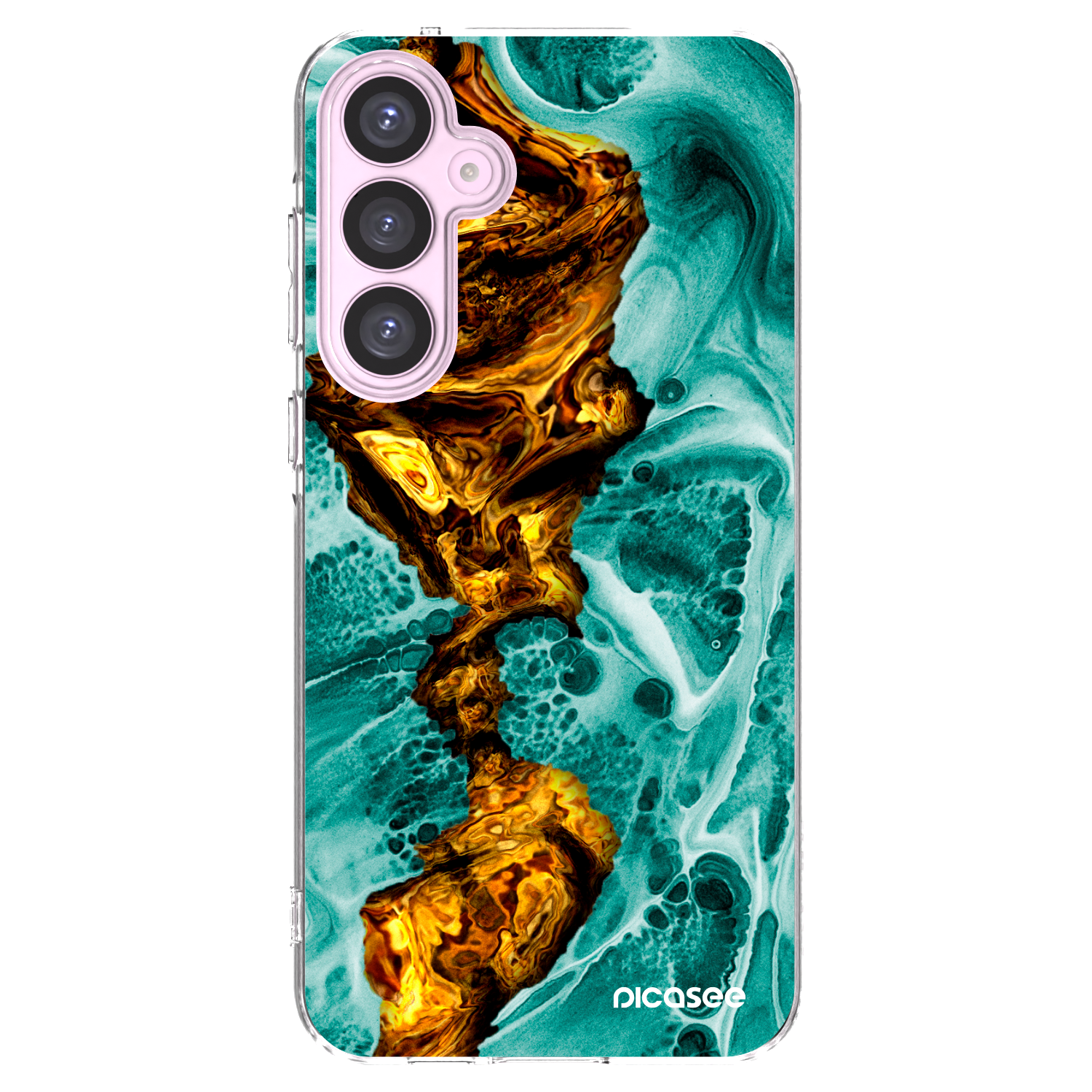 Picasee silikonski prozorni ovitek za Samsung Galaxy A55 5G A556B - Goldsky