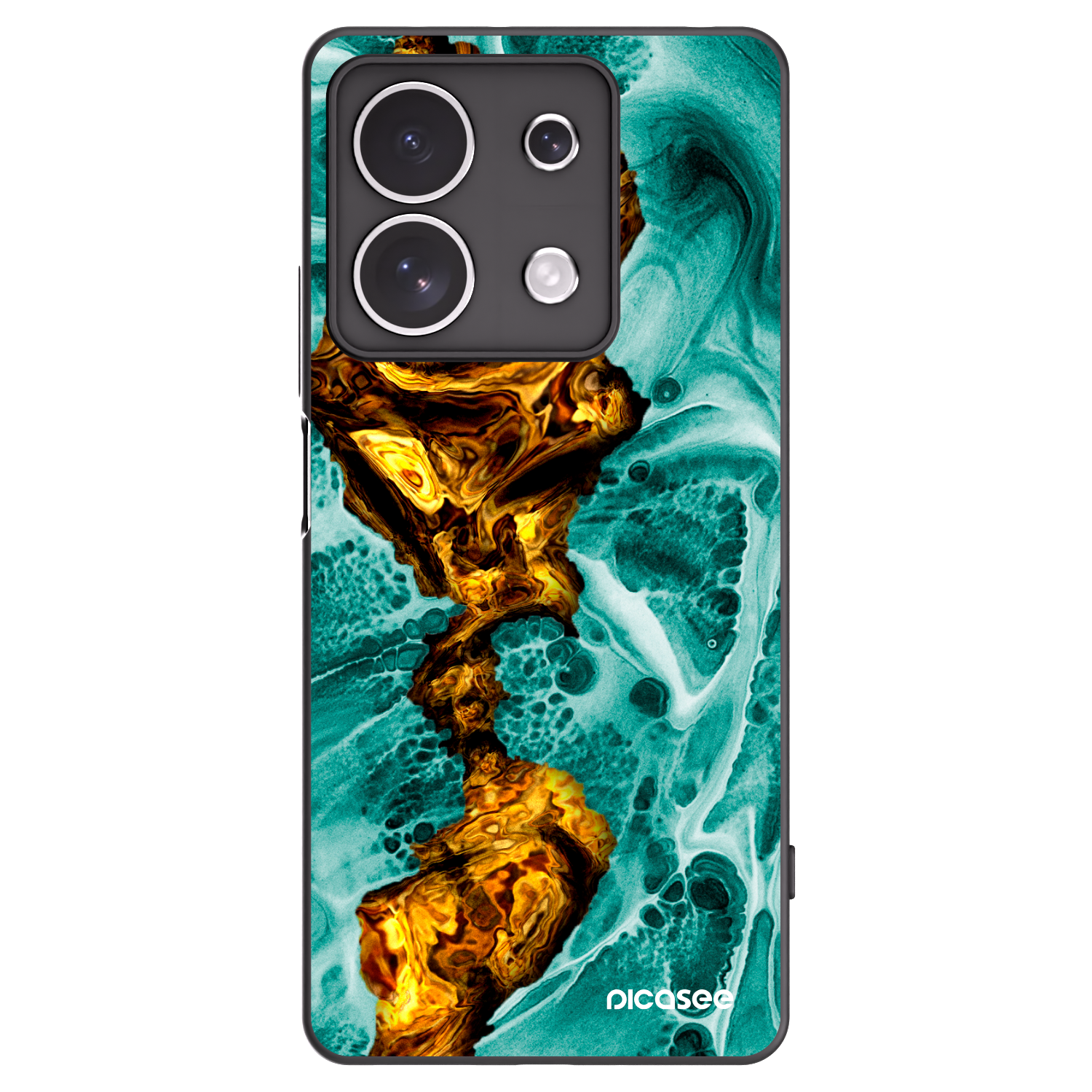 Picasee silikonski črni ovitek za Xiaomi Redmi Note 13 4G - Goldsky