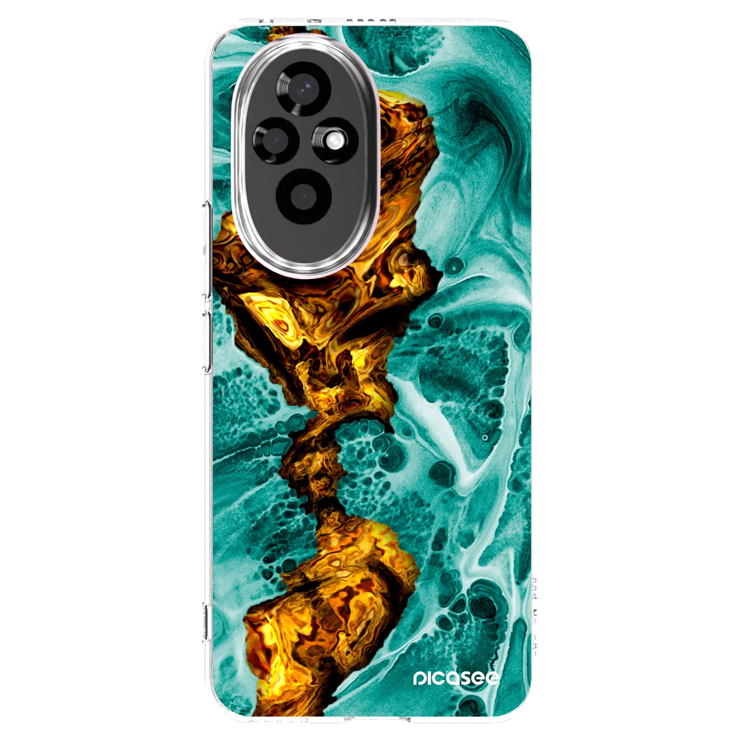 Picasee silikonski prozorni ovitek za Honor 200 5G - Goldsky