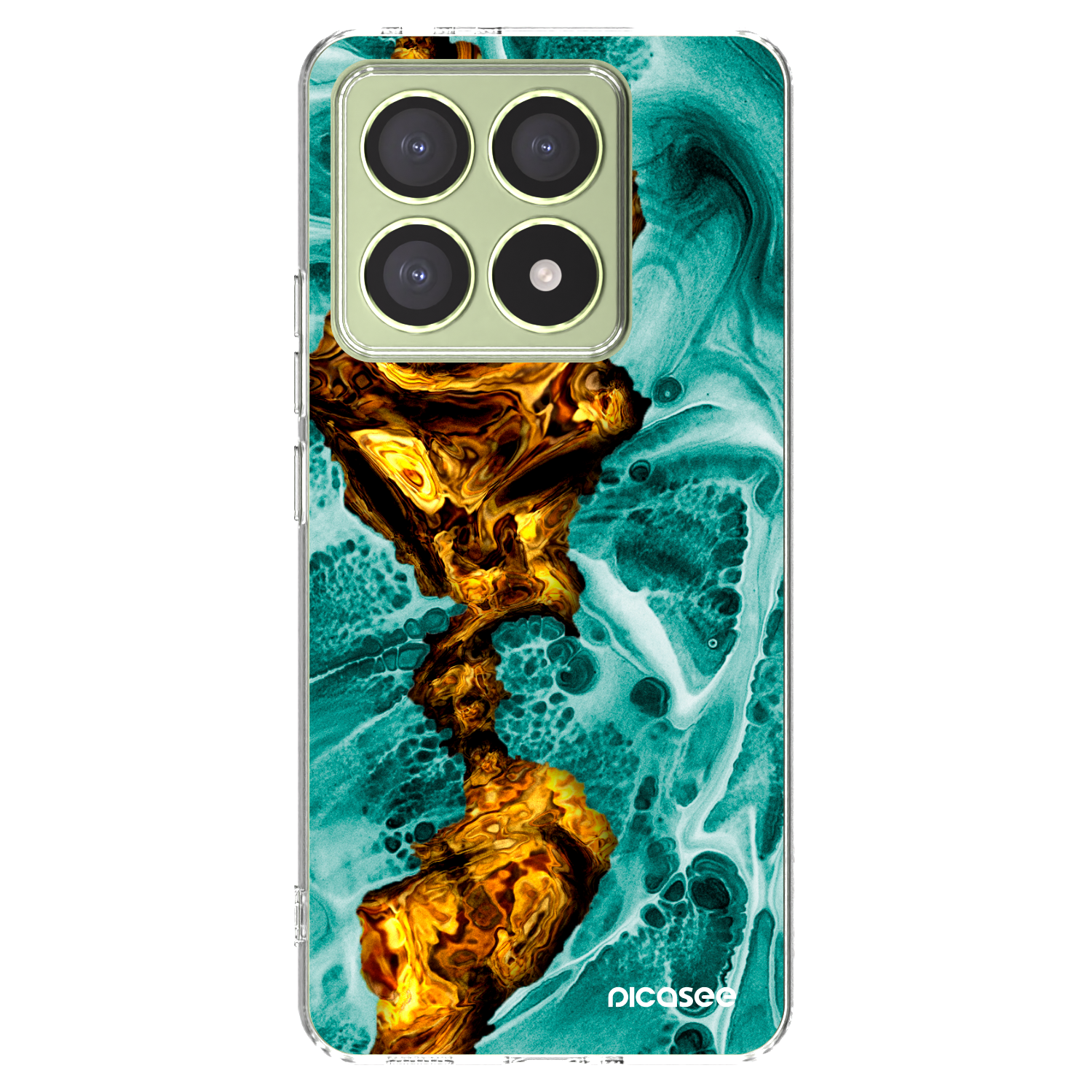 Picasee silikonski prozorni ovitek za Xiaomi 14T - Goldsky