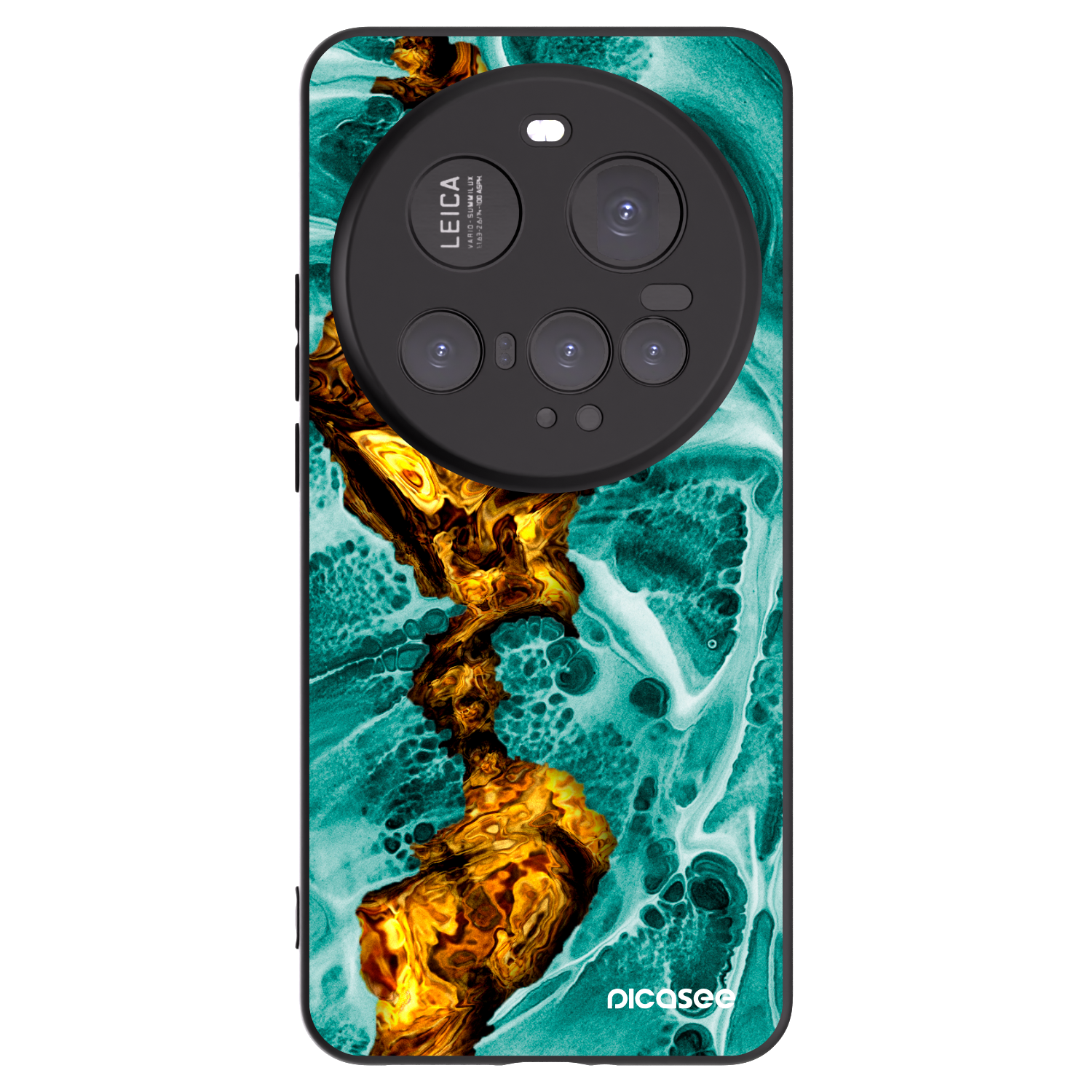 Picasee silikonski črni ovitek za Xiaomi 15 Ultra - Goldsky