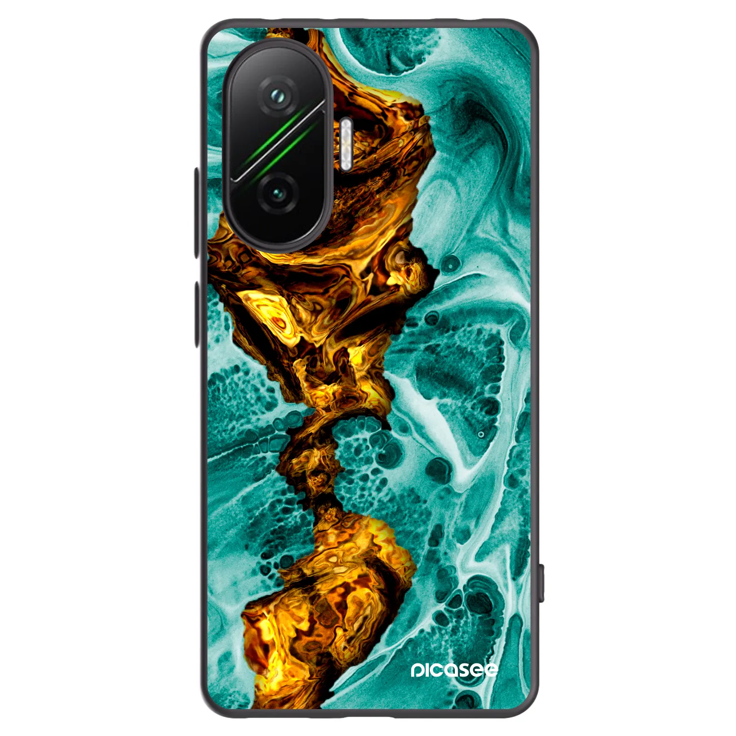 Picasee silikonski črni ovitek za Xiaomi Poco F7 Pro 5G - Goldsky