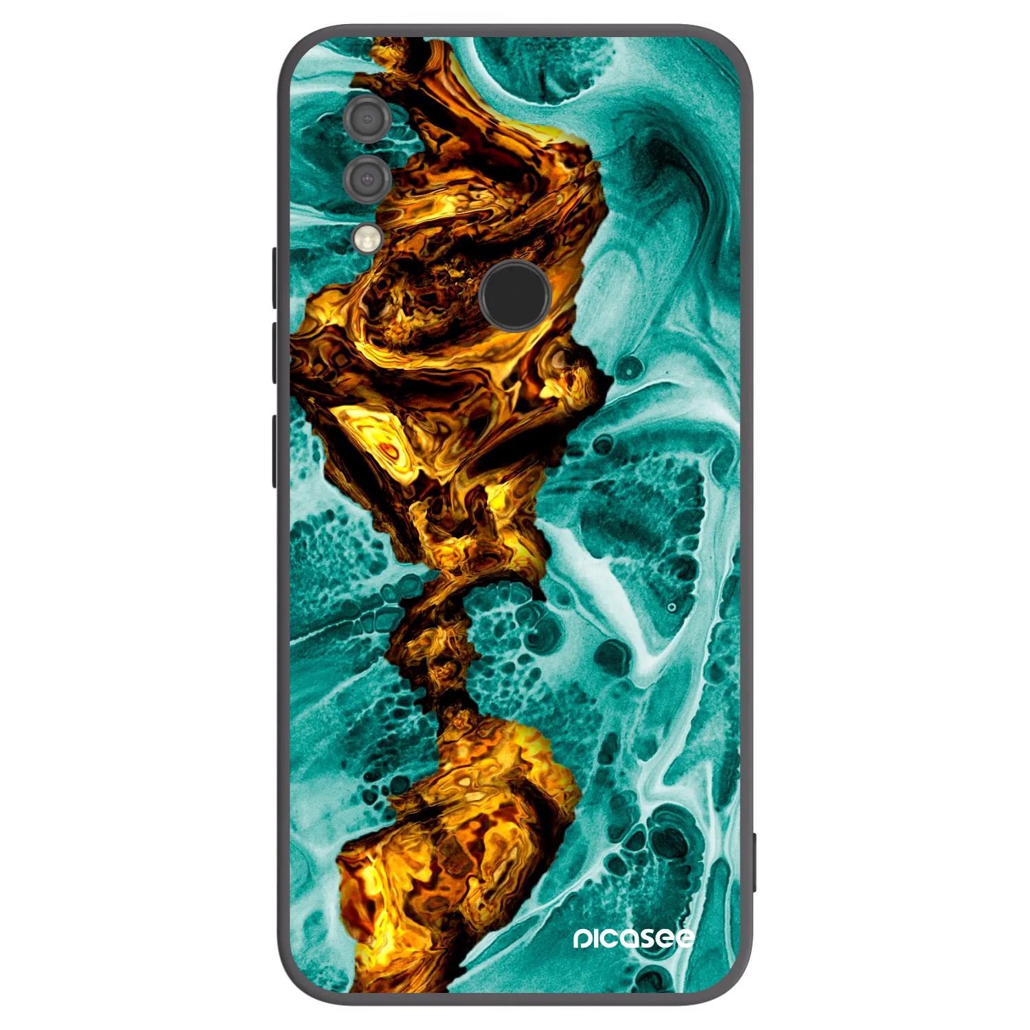 Picasee silikonski črni ovitek za Xiaomi Redmi 7 - Goldsky