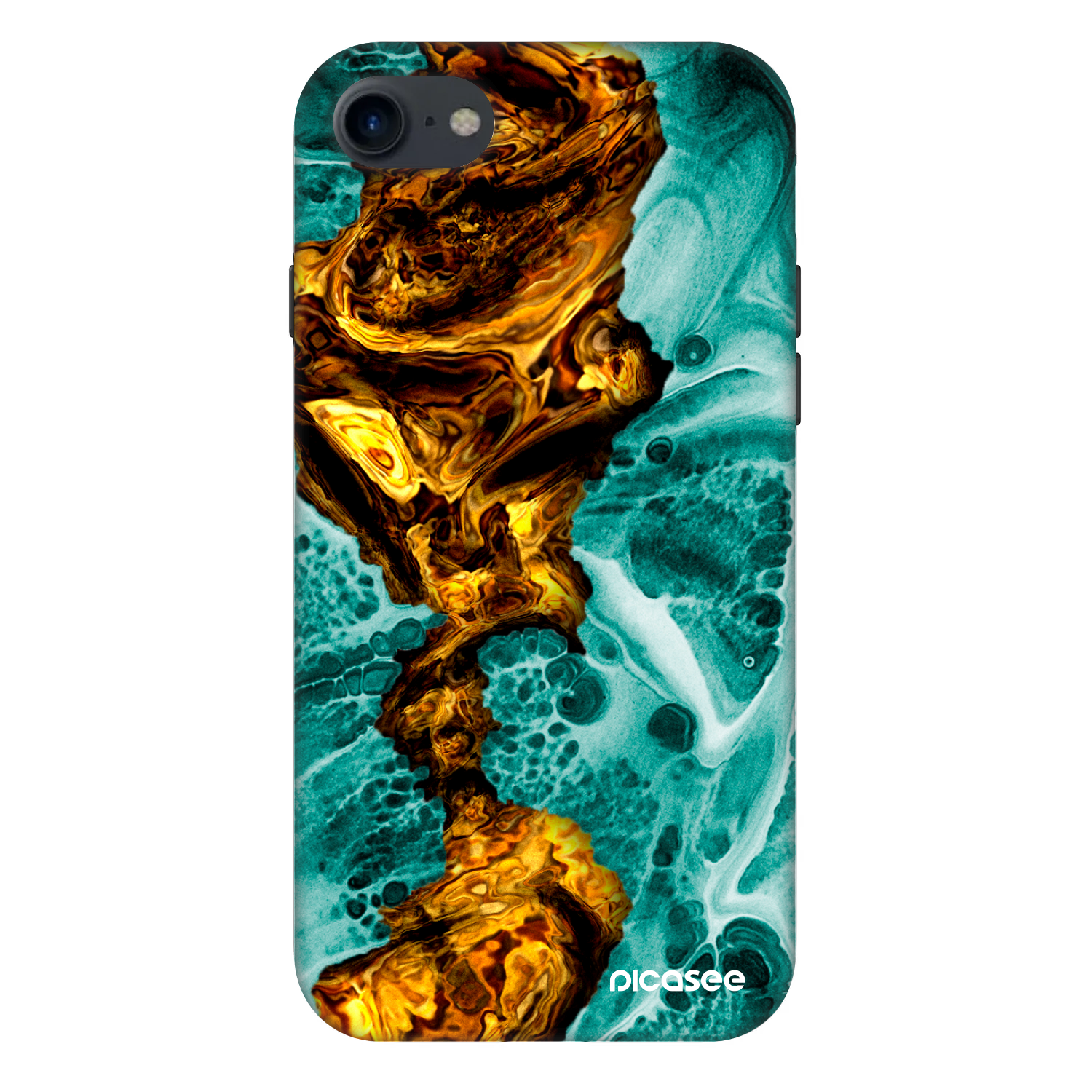 Picasee Fashion Case za Apple iPhone 8 - Goldsky