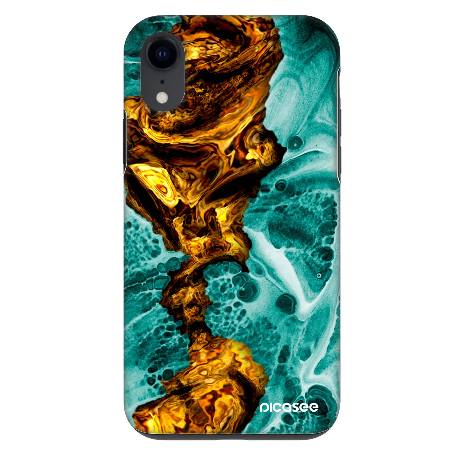 Picasee Fashion Case za Apple iPhone XR - Goldsky