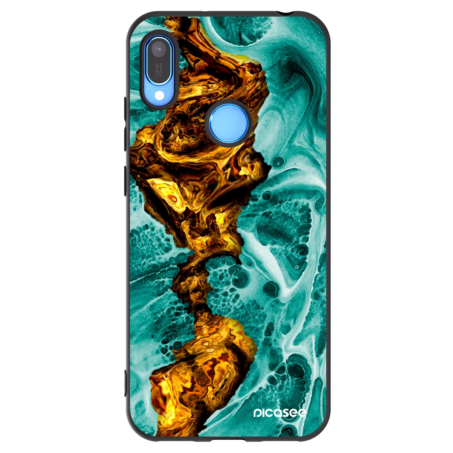 Picasee silikonski črni ovitek za Huawei Y6 2019 - Goldsky