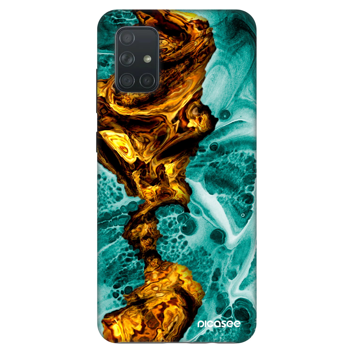 Picasee Fashion Case za Samsung Galaxy A71 A715F - Goldsky