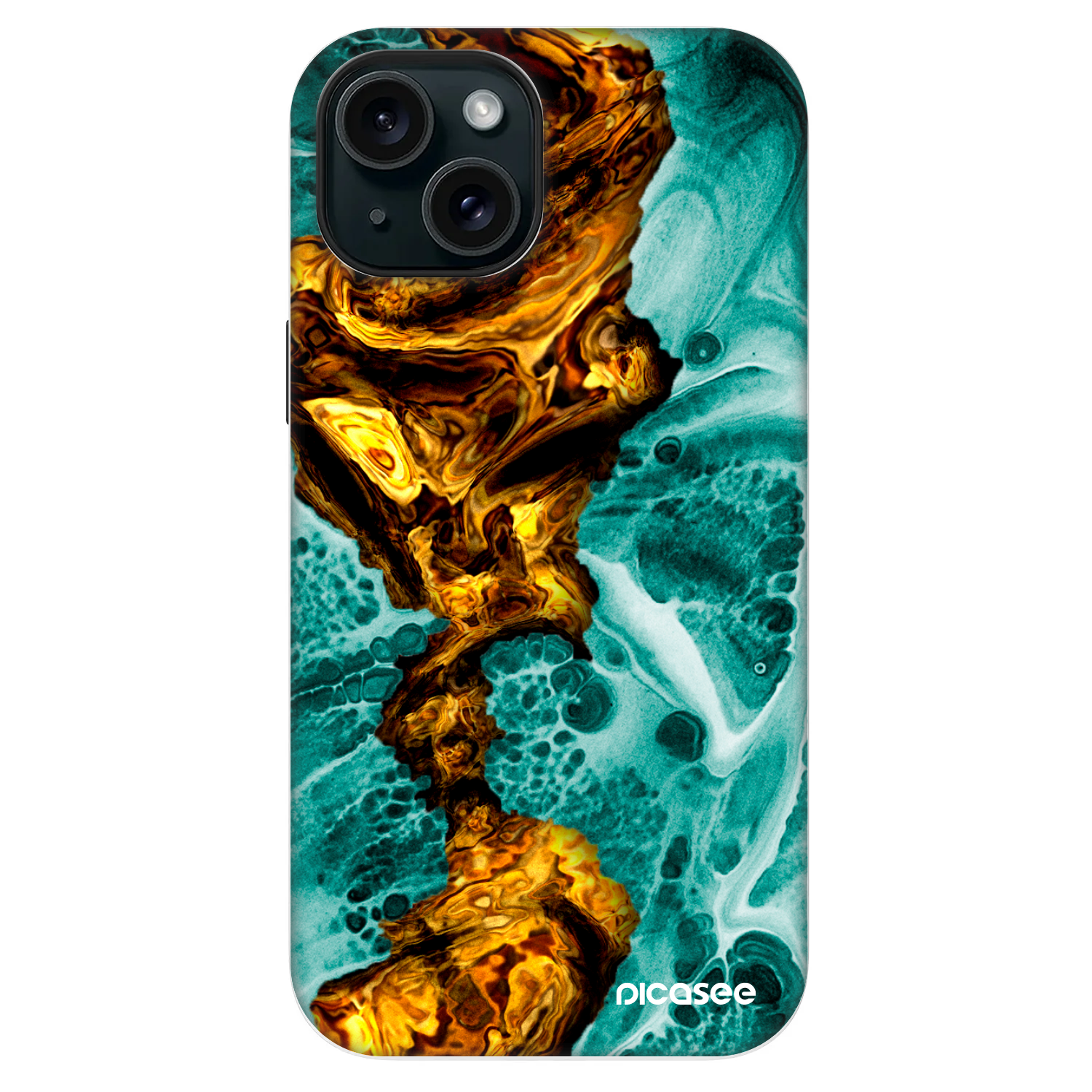Picasee Fashion Case MagSafe za Apple iPhone 13 - Goldsky