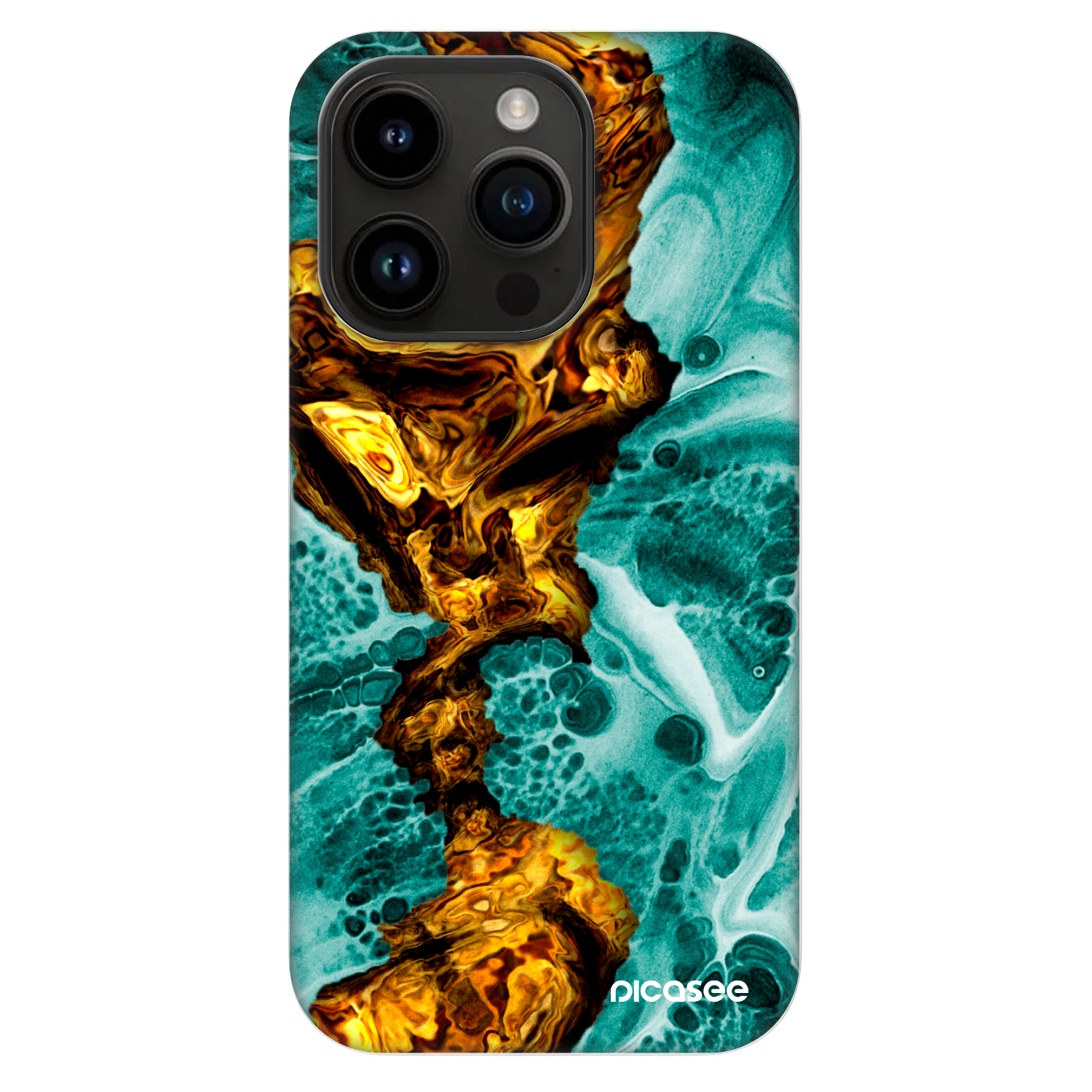 Picasee Fashion Case MagSafe za Apple iPhone 14 Pro - Goldsky