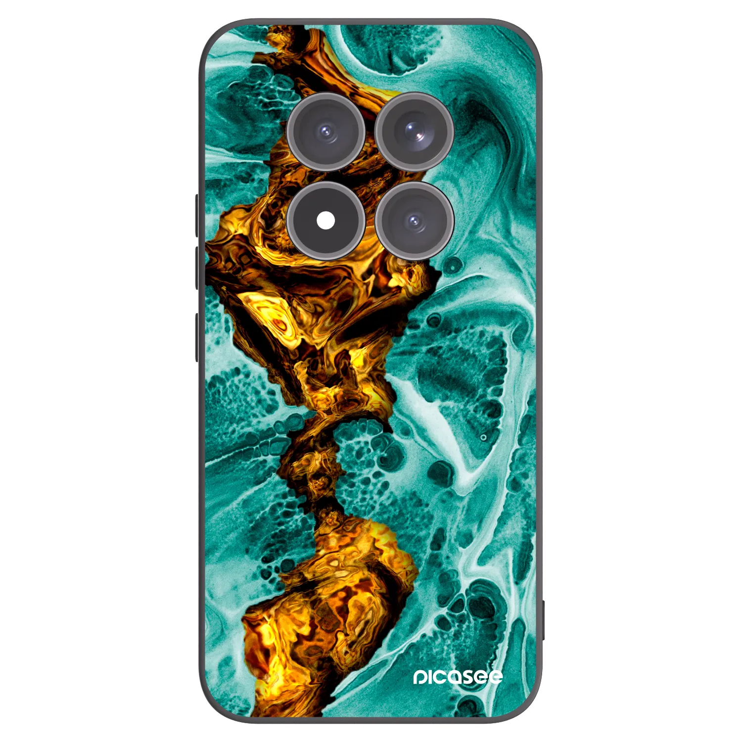 Picasee silikonski črni ovitek za Xiaomi Redmi Note 15 Pro+ - Goldsky