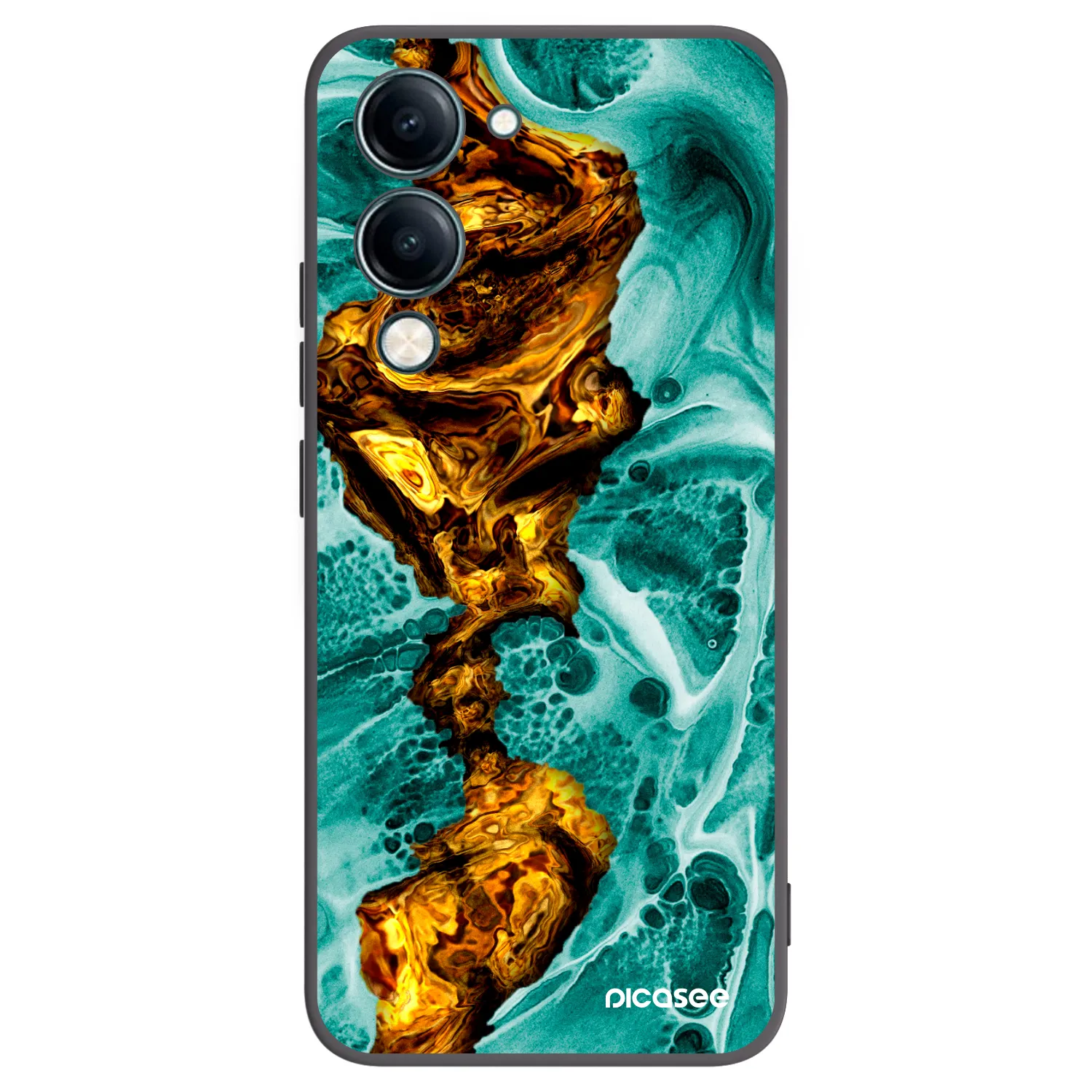 Picasee silikonski črni ovitek za Vivo Y29s 5G - Goldsky