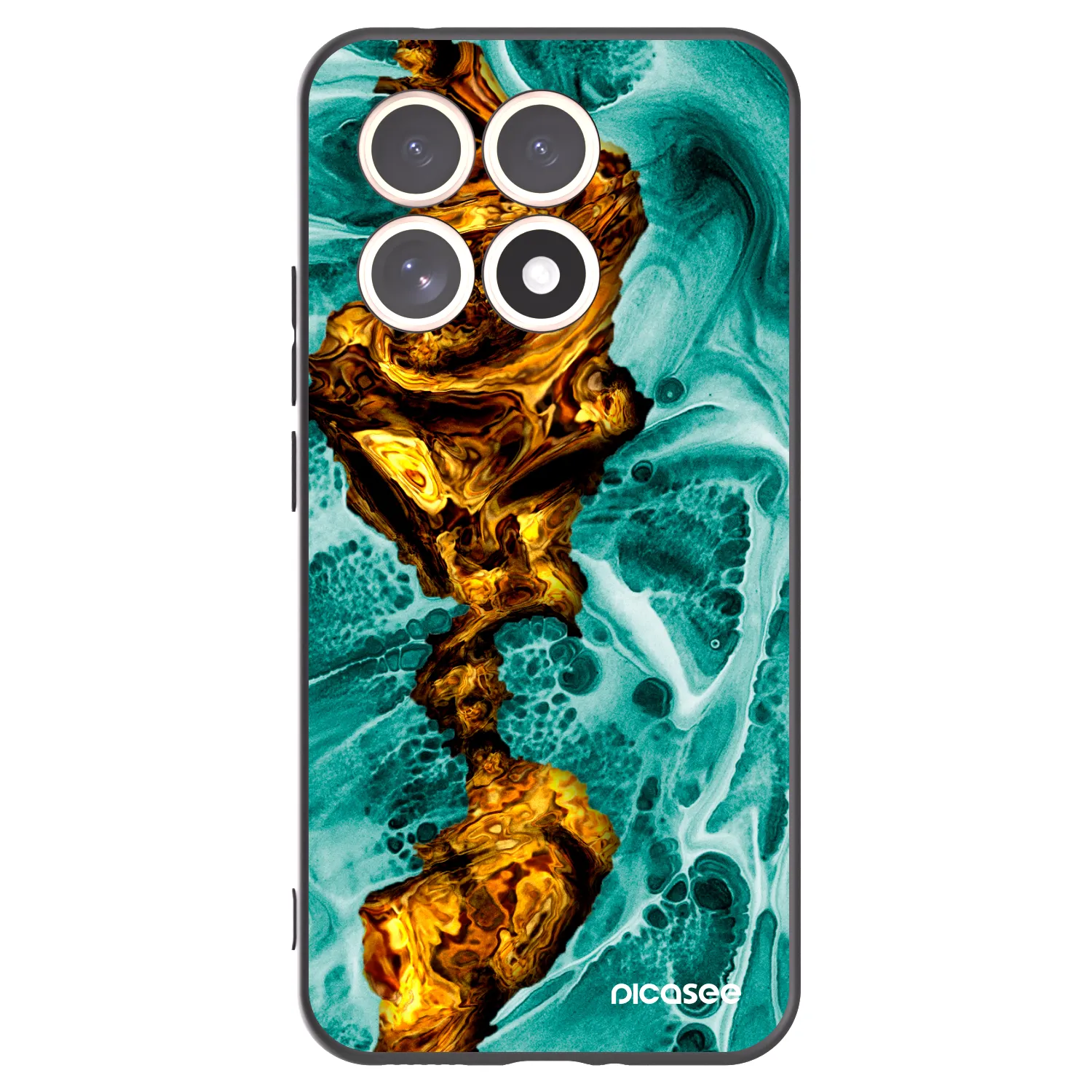 Picasee silikonski črni ovitek za Xiaomi 15T - Goldsky