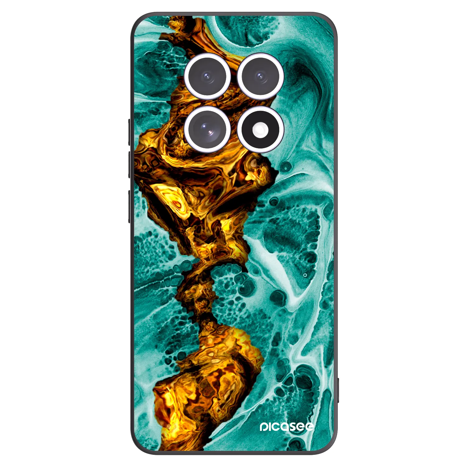 Picasee silikonski črni ovitek za Xiaomi Redmi Note 15 - Goldsky