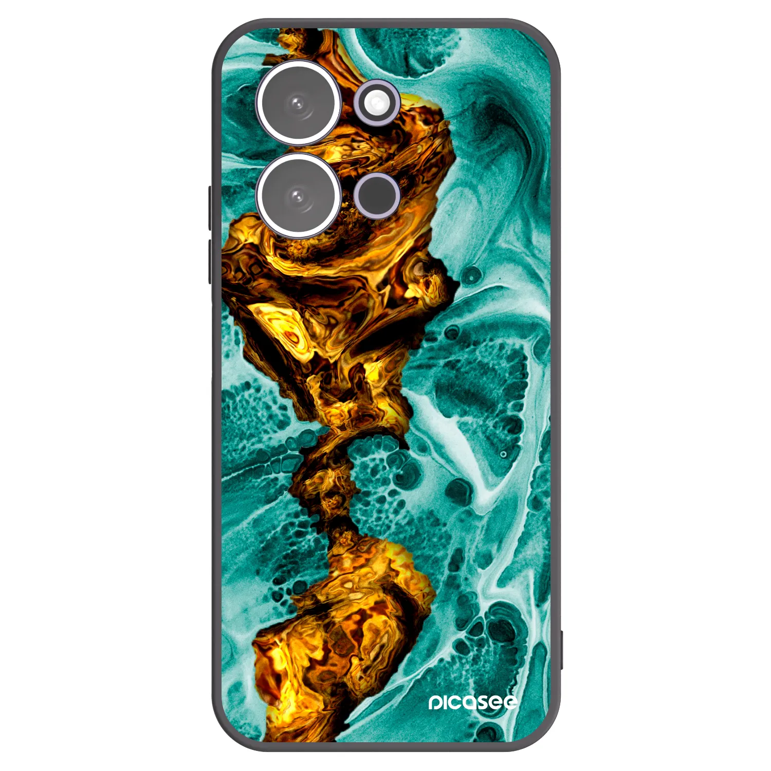 Picasee silikonski črni ovitek za Xiaomi Redmi 15C 5G - Goldsky