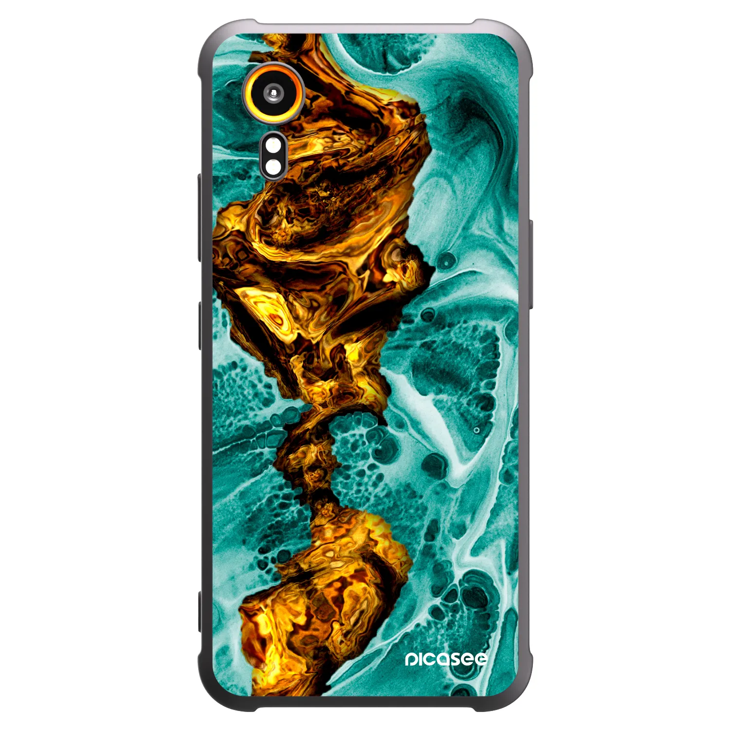 Picasee silikonski črni ovitek za Samsung Galaxy Xcover 7 - Goldsky
