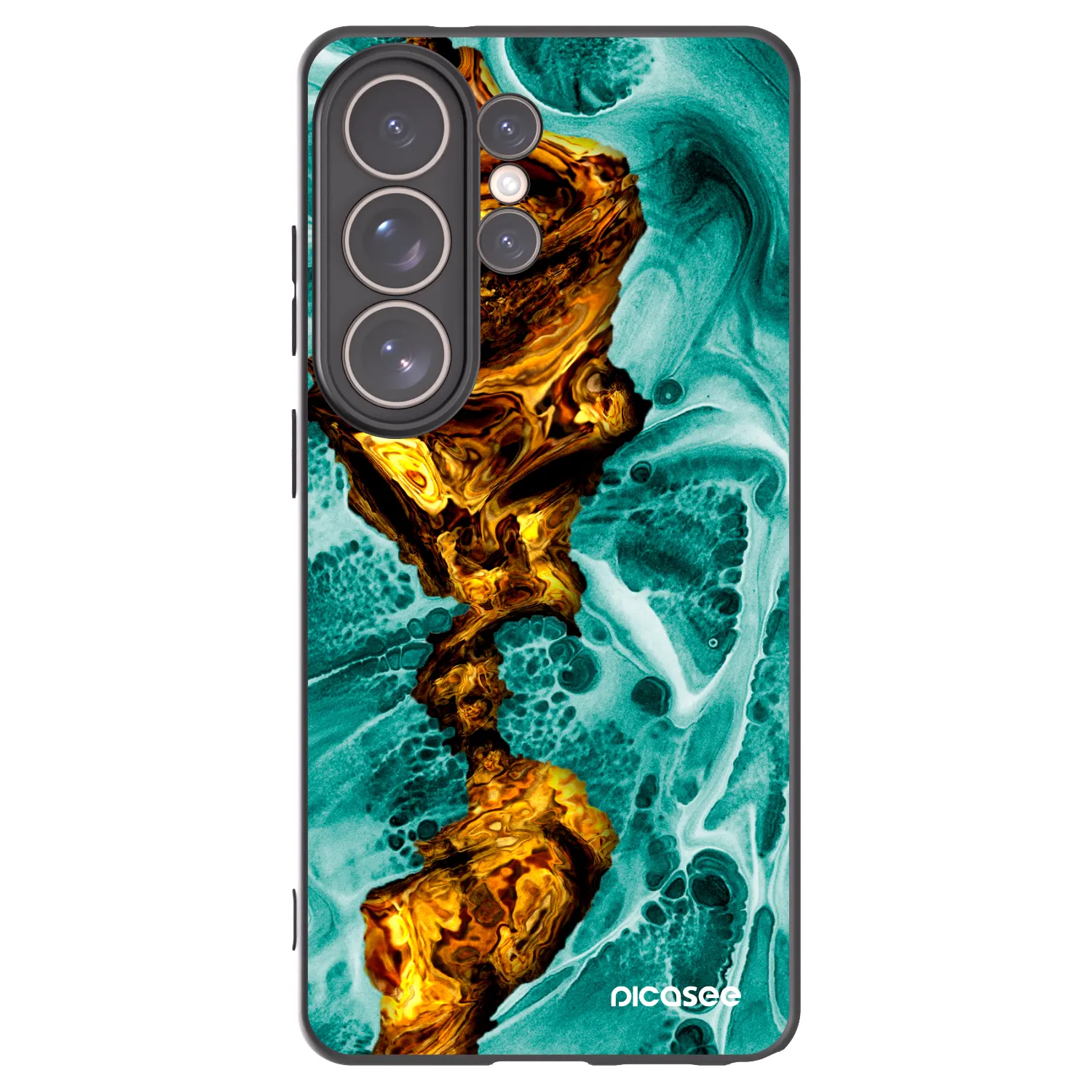 Picasee silikonski črni ovitek za Samsung Galaxy S26 Ultra - Goldsky