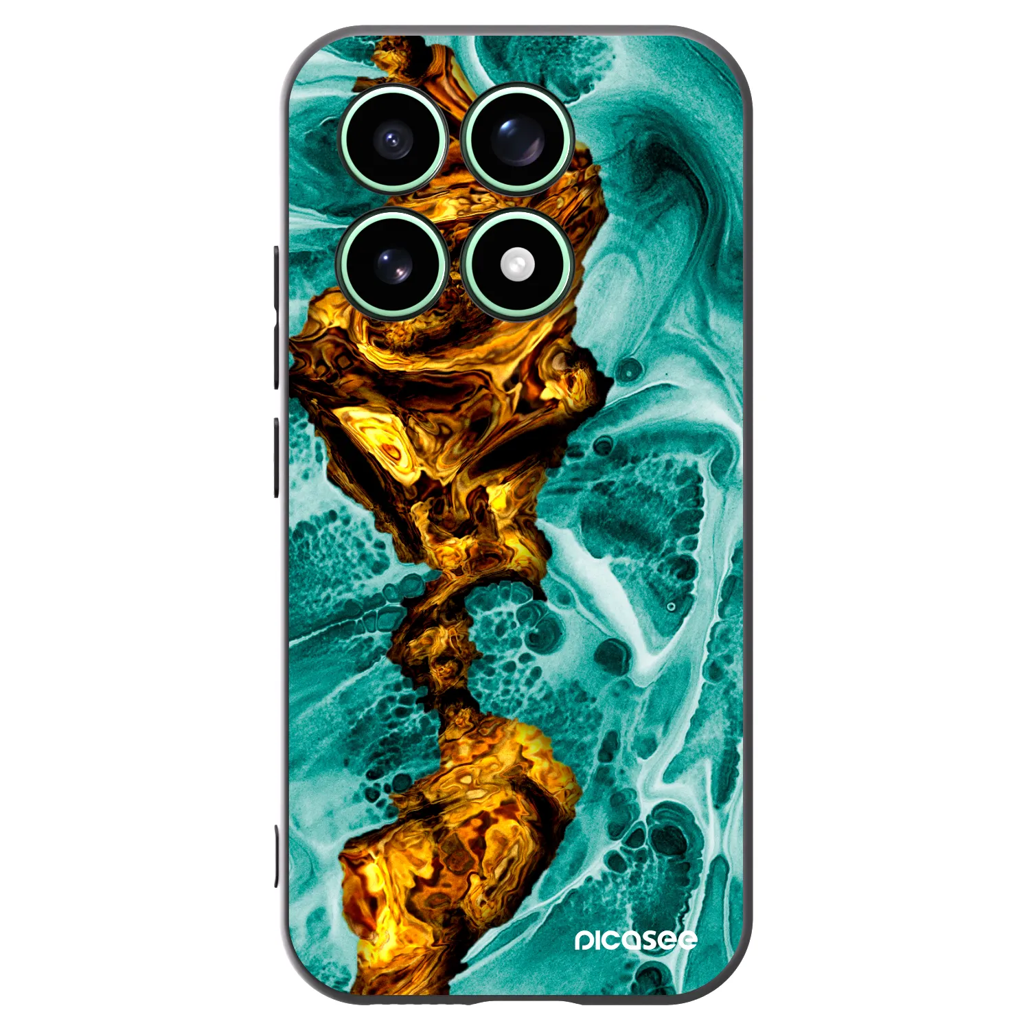 Picasee silikonski črni ovitek za Xiaomi 17 - Goldsky