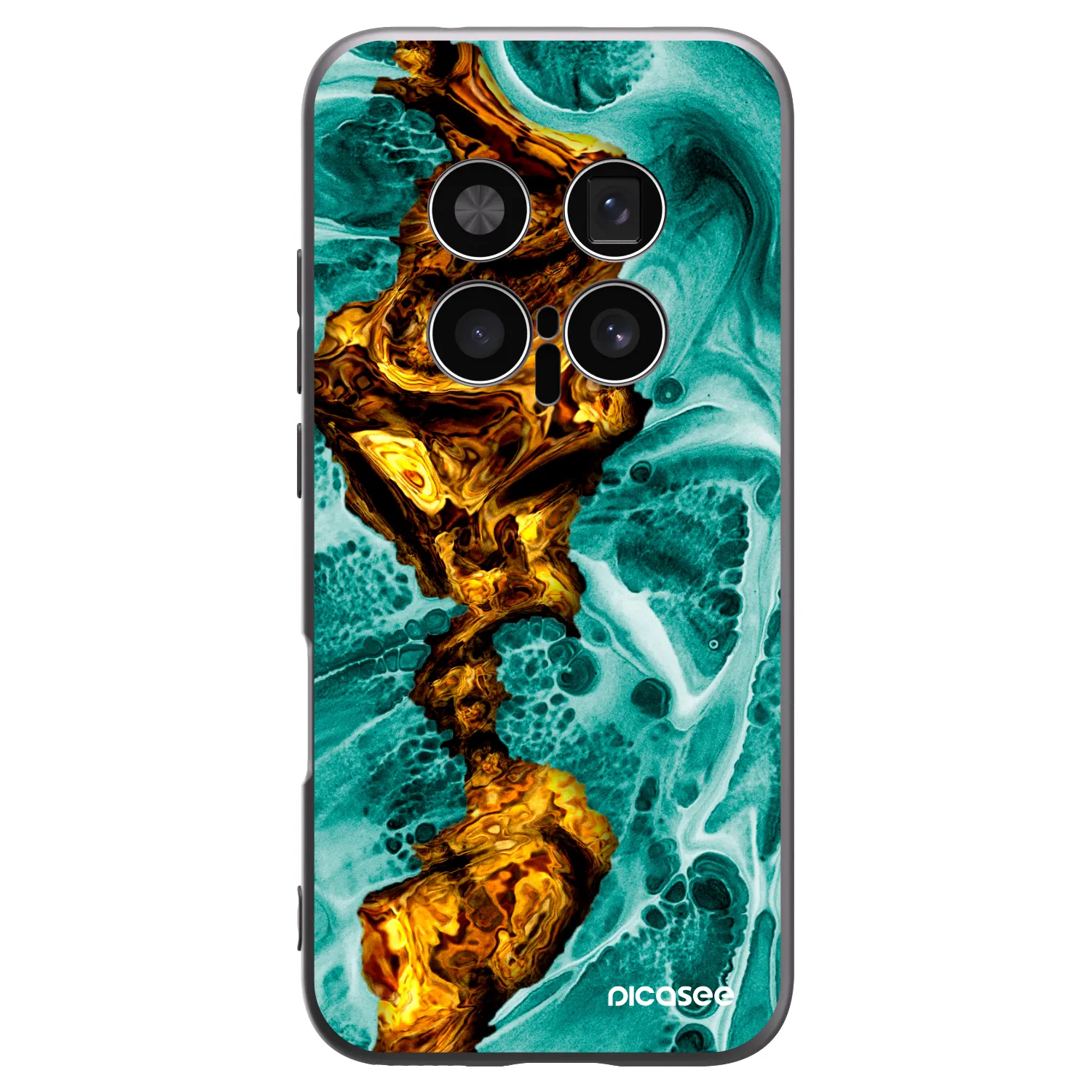 Picasee silikonski črni ovitek za Honor Magic8 Pro 5G - Goldsky