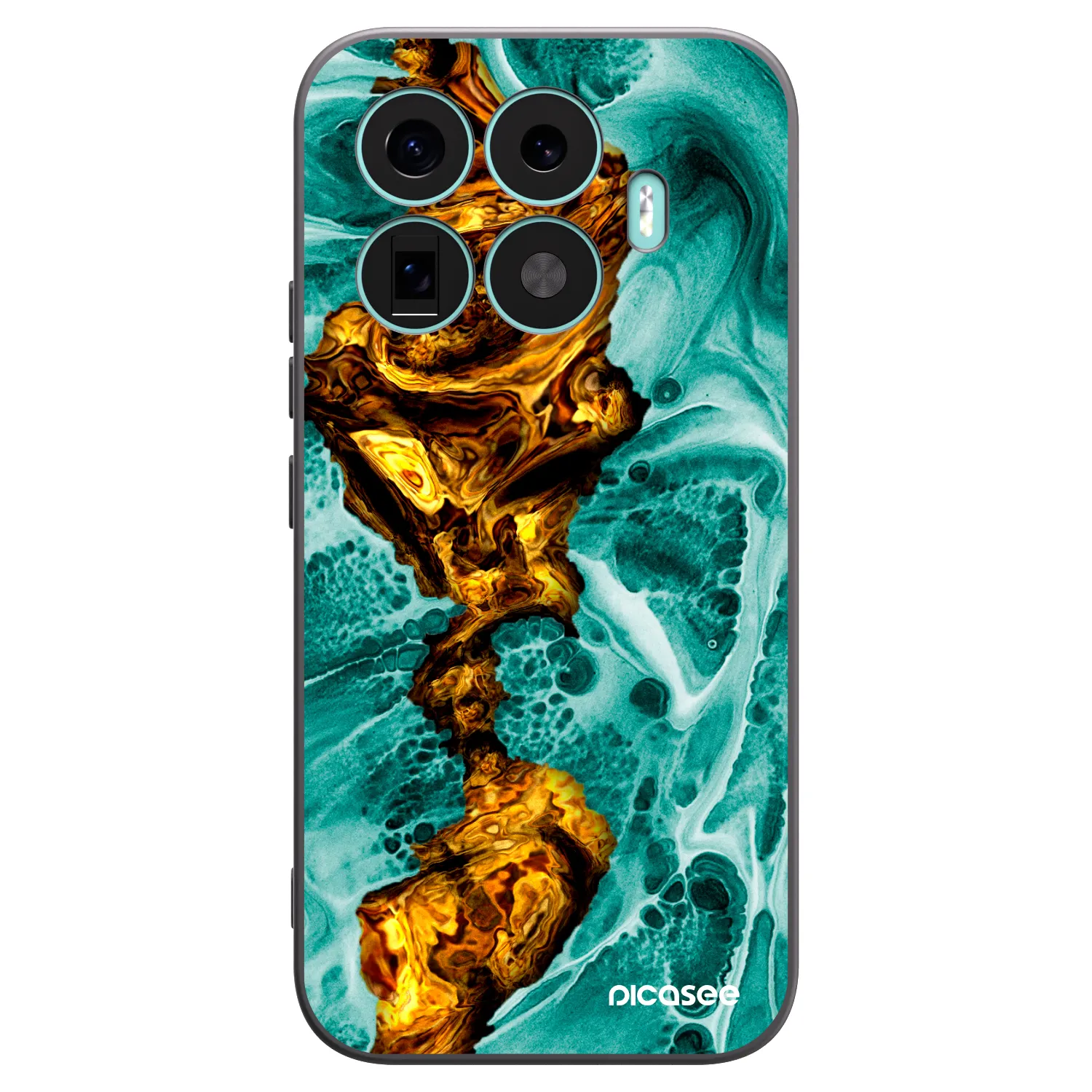 Picasee silikonski črni ovitek za Xiaomi 17T - Goldsky