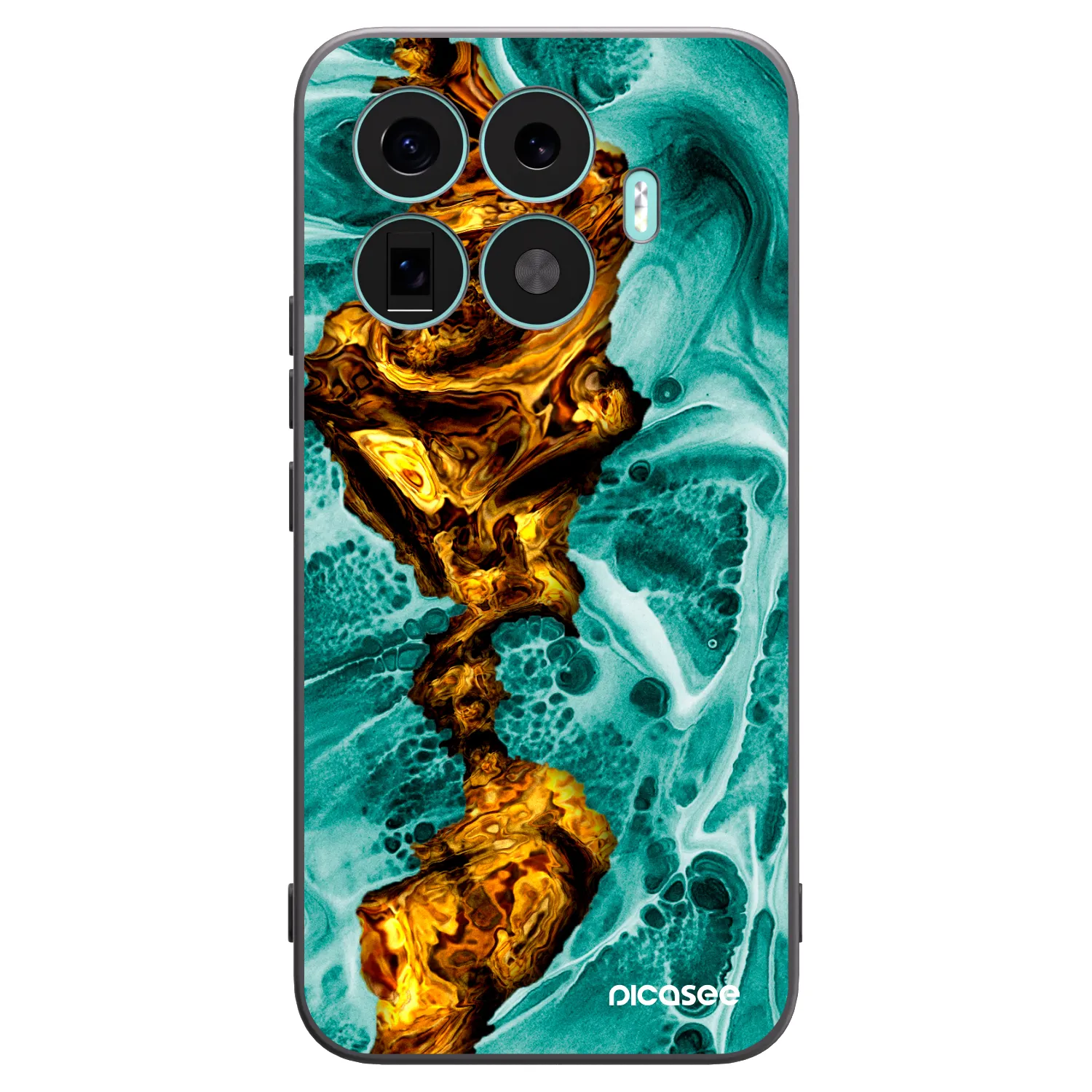 Picasee silikonski črni ovitek za Xiaomi 17T Pro - Goldsky