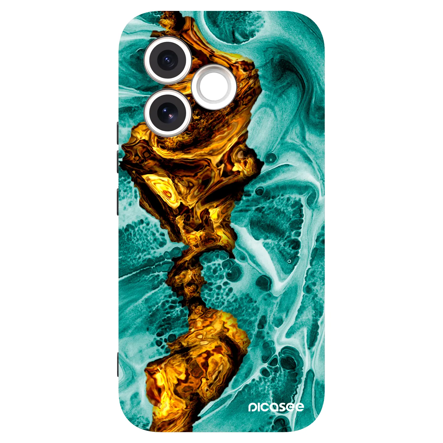Picasee silikonski črni ovitek za Honor 600 Lite - Goldsky