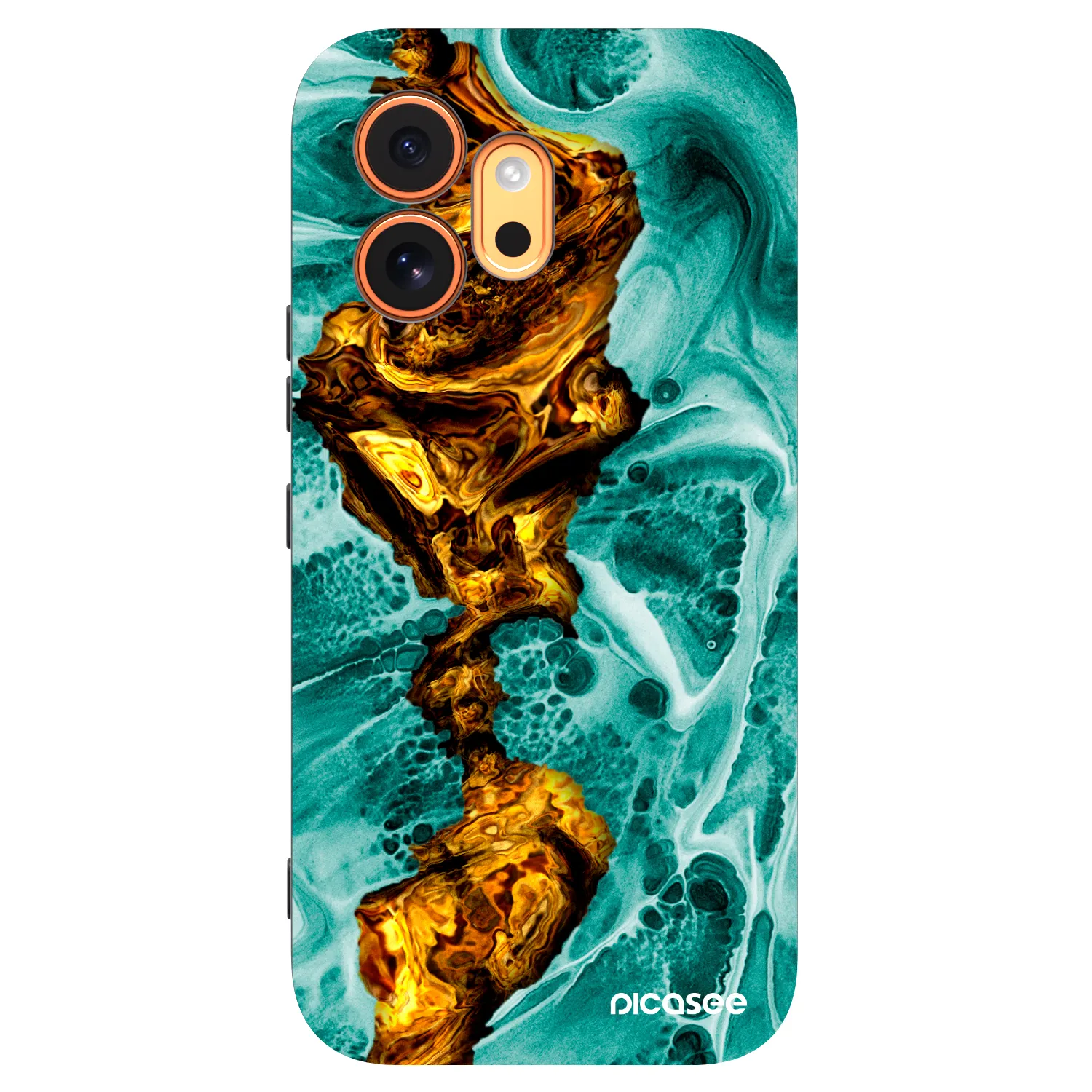 Picasee silikonski črni ovitek za Honor 600 - Goldsky
