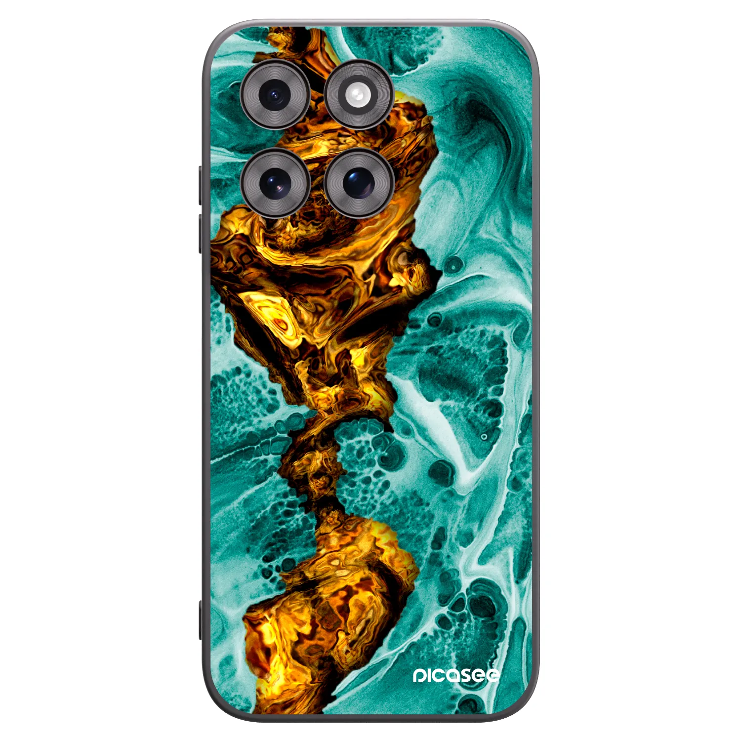 Picasee silikonski črni ovitek za Motorola Moto G77 - Goldsky