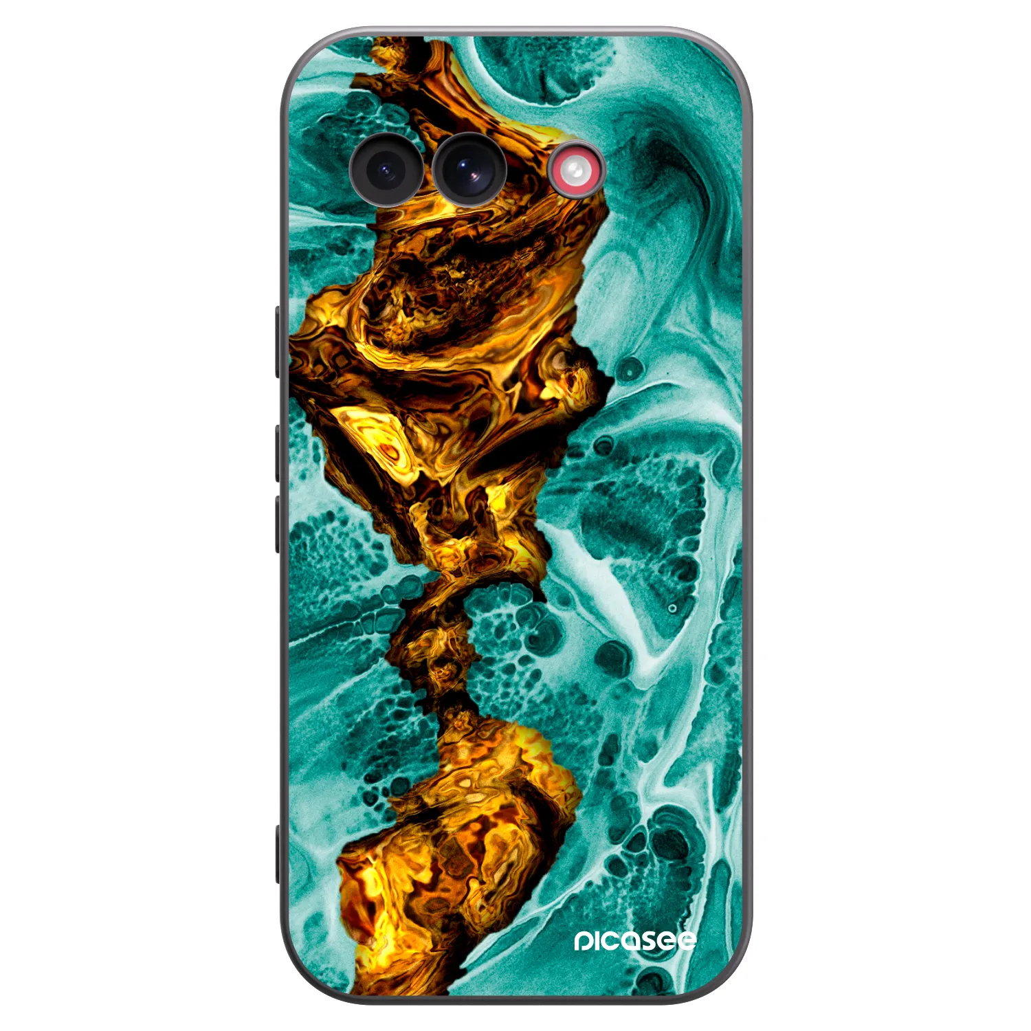 Picasee silikonski črni ovitek za Google Pixel 10a - Goldsky