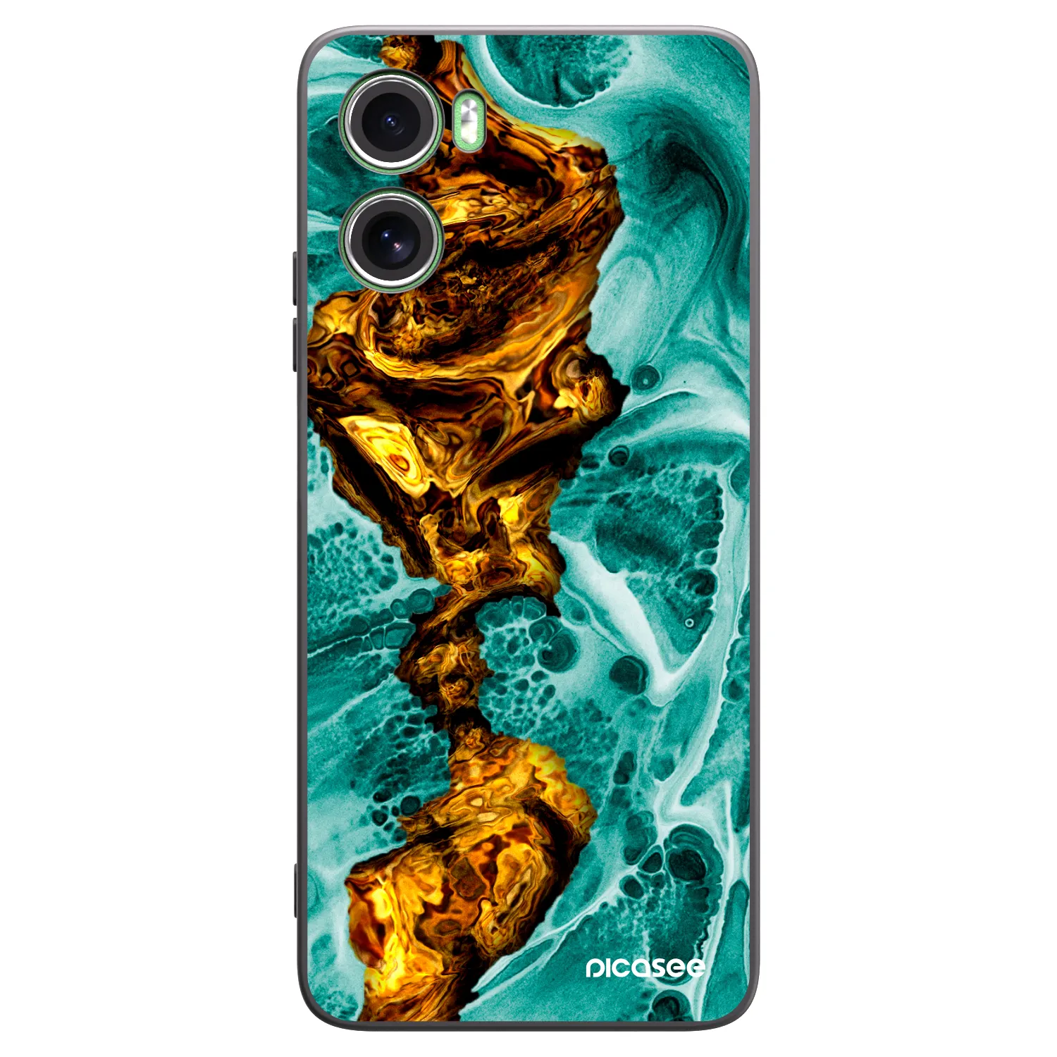 Picasee silikonski črni ovitek za Motorola Moto G06 - Goldsky