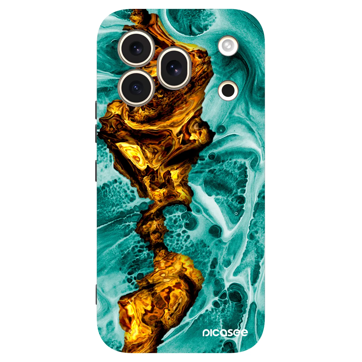 Picasee silikonski črni ovitek za Honor 600 Pro - Goldsky
