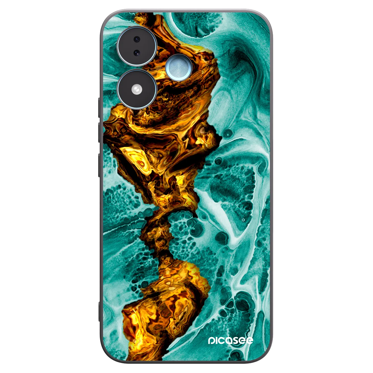 Picasee silikonski črni ovitek za Xiaomi Redmi Note 17 5G - Goldsky