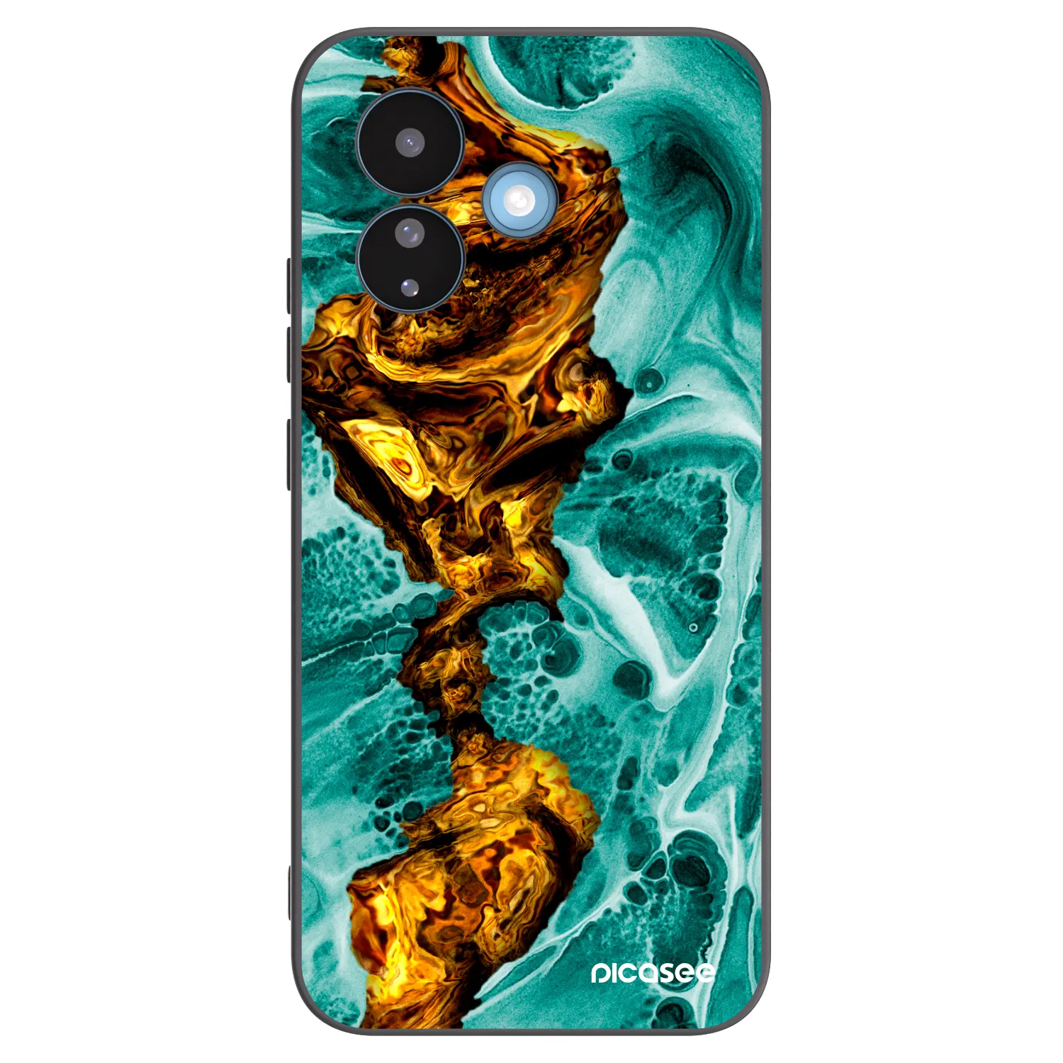 Picasee silikonski črni ovitek za Xiaomi Redmi Note 17 Pro 5G - Goldsky