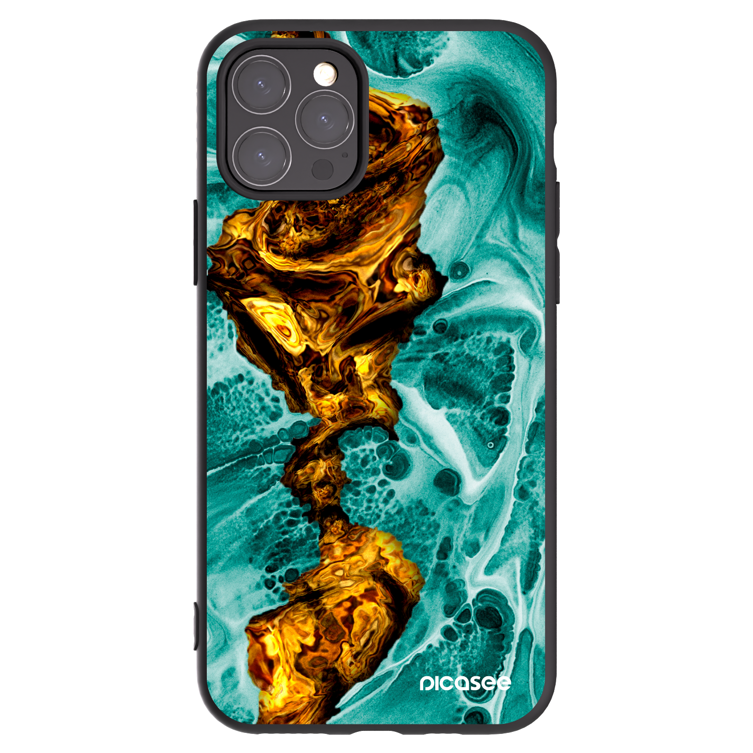 Picasee silikonski črni ovitek za Apple iPhone 11 Pro - Goldsky