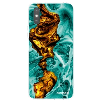 Picasee silikonski prozorni ovitek za Xiaomi Redmi 9A - Goldsky