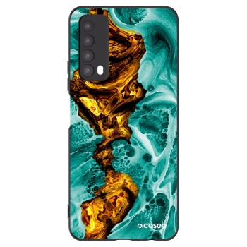 Picasee silikonski črni ovitek za Huawei P Smart 2021 - Goldsky