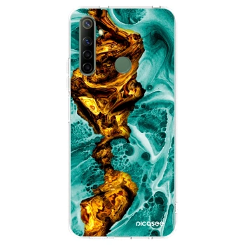 Picasee silikonski prozorni ovitek za Realme 6i - Goldsky