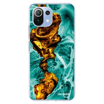 Picasee silikonski prozorni ovitek za Xiaomi Mi 11 Lite - Goldsky