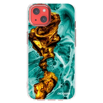Picasee silikonski prozorni ovitek za Apple iPhone 13 - Goldsky