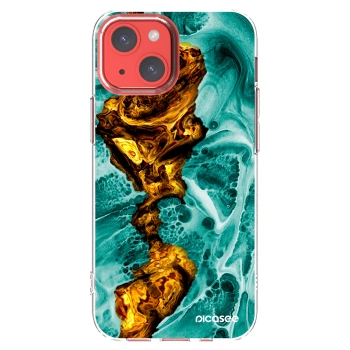 Picasee silikonski prozorni ovitek za Apple iPhone 13 mini - Goldsky